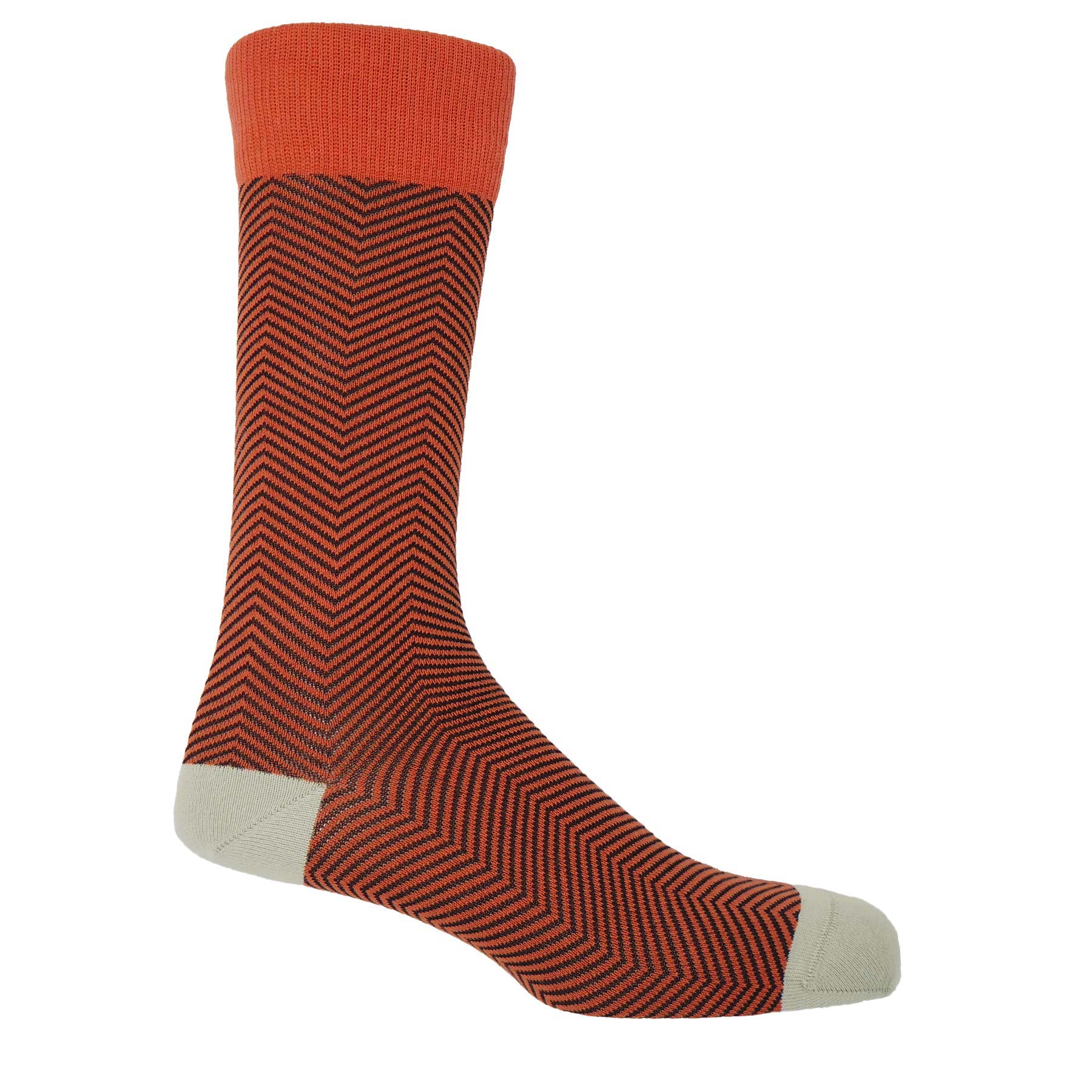 Lux Taylor Men's Socks - Orange by Peper Harow