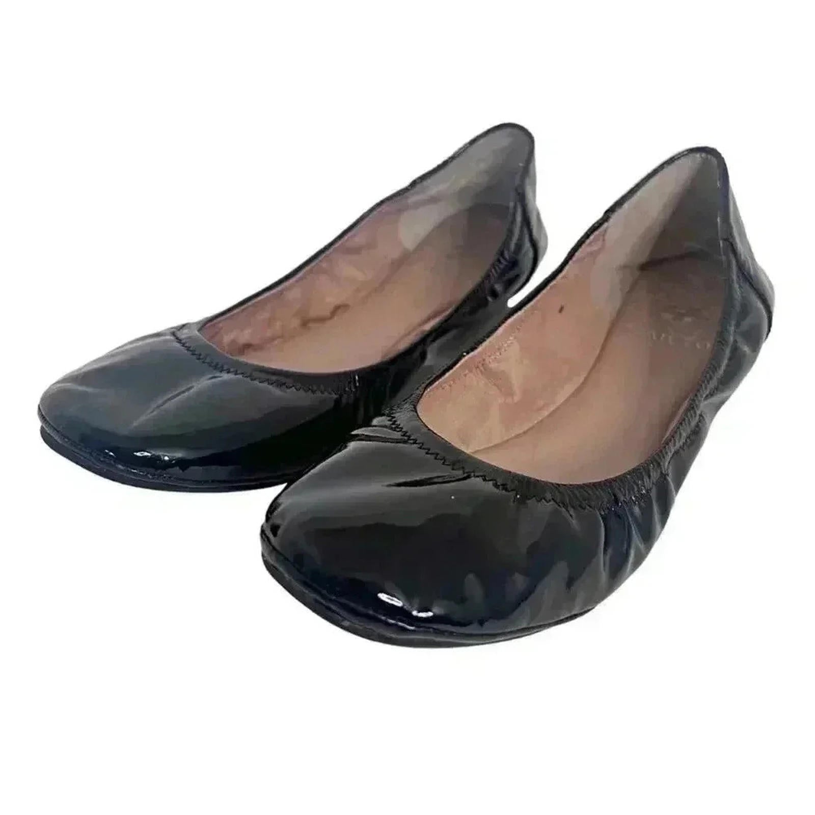 Vince Camuto Black Patent Leather Ballet Flats Women's Size 8.5 Ballet by Hot Girl Secondhand