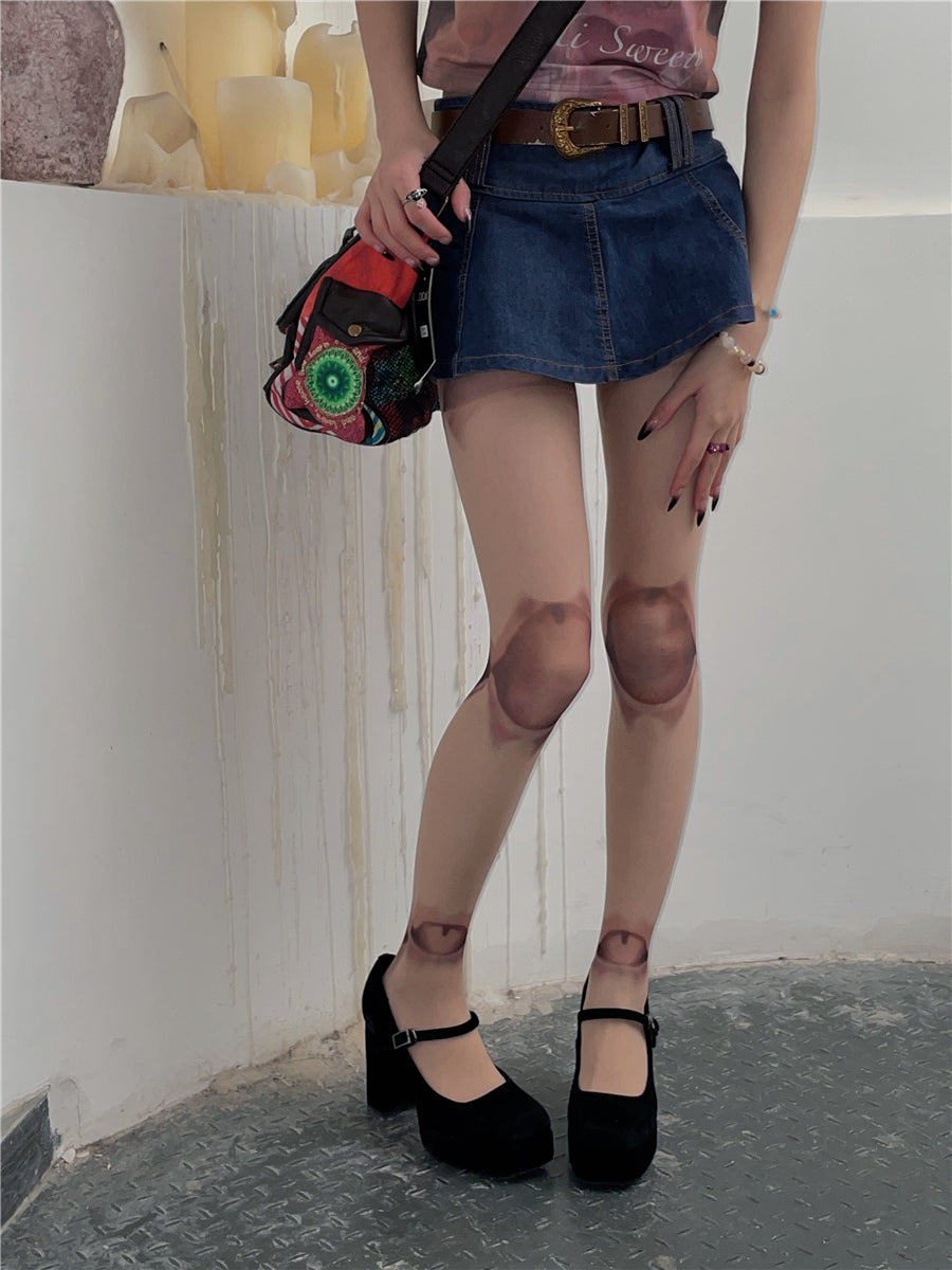 Kawaii Doll Joint Style Sheer Pantyhose - Slim Fit - LET ME SEE by Land Decora
