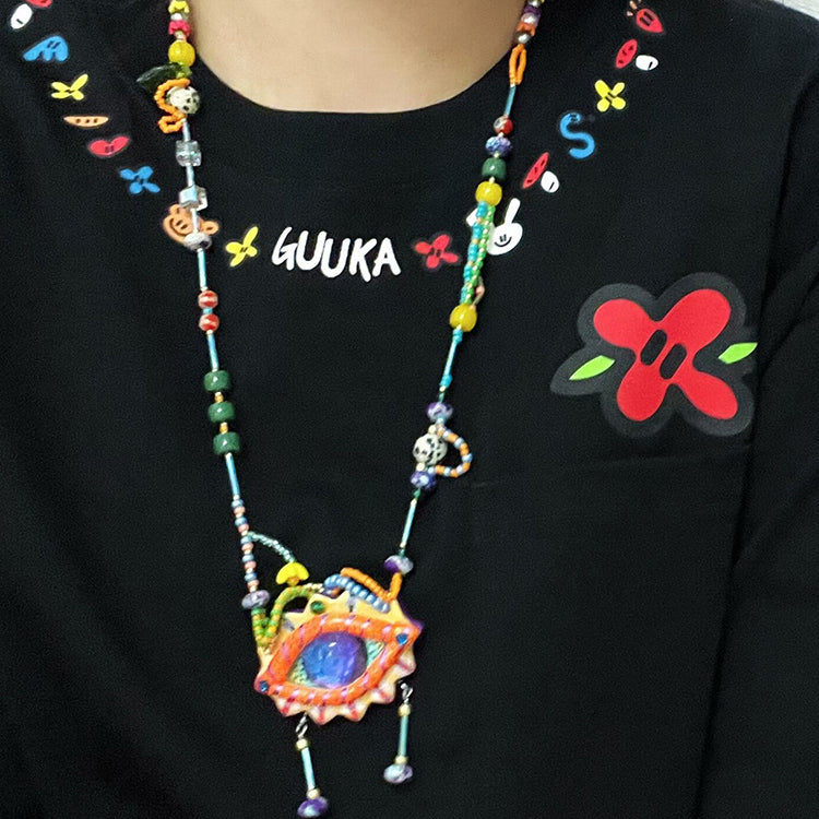 Dopamine Long Statement Necklace – Domie’s Space by Land Decora