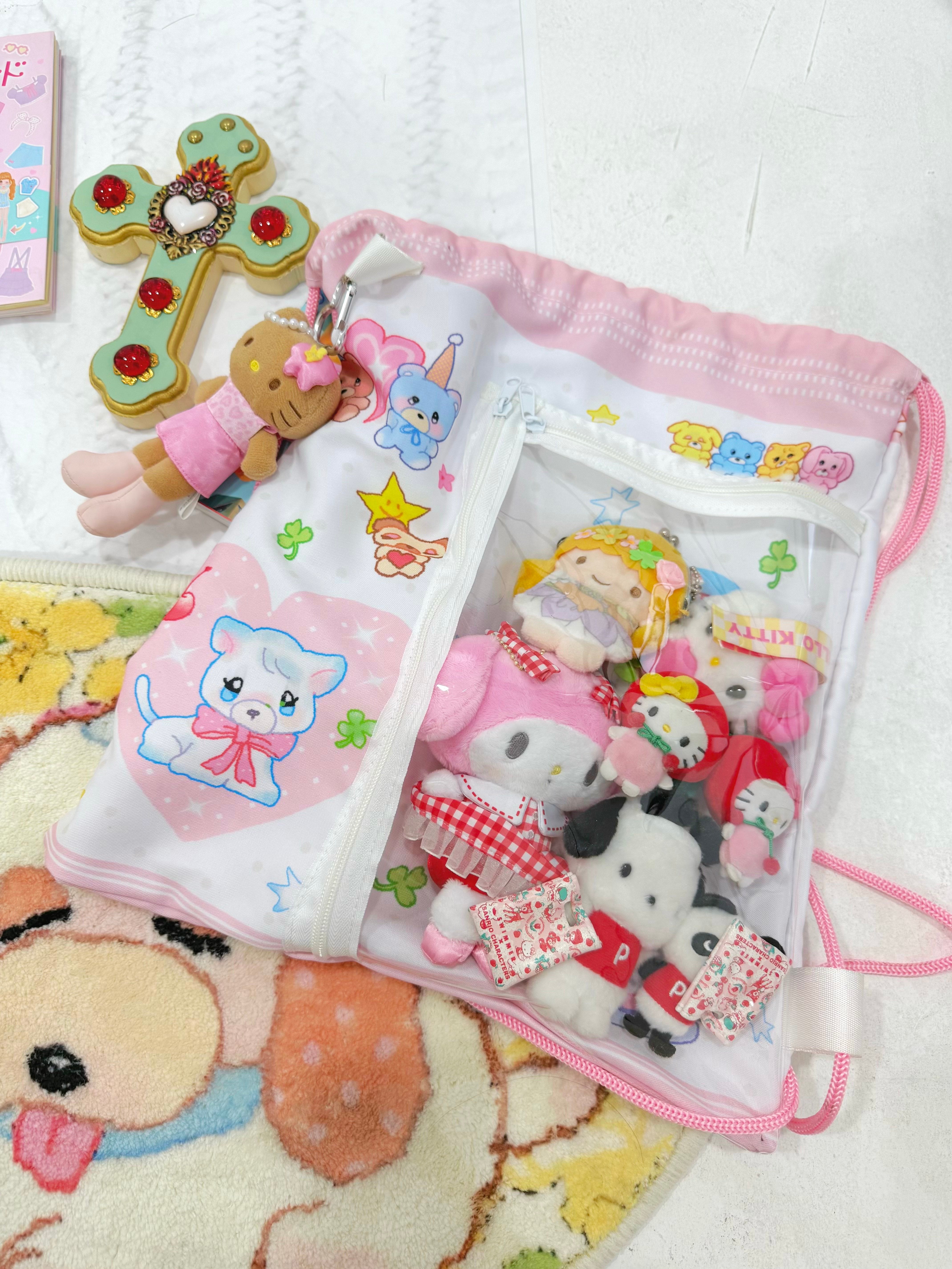 Kawaii Drawstring Backpack - KaiXin Hostel by Land Decora
