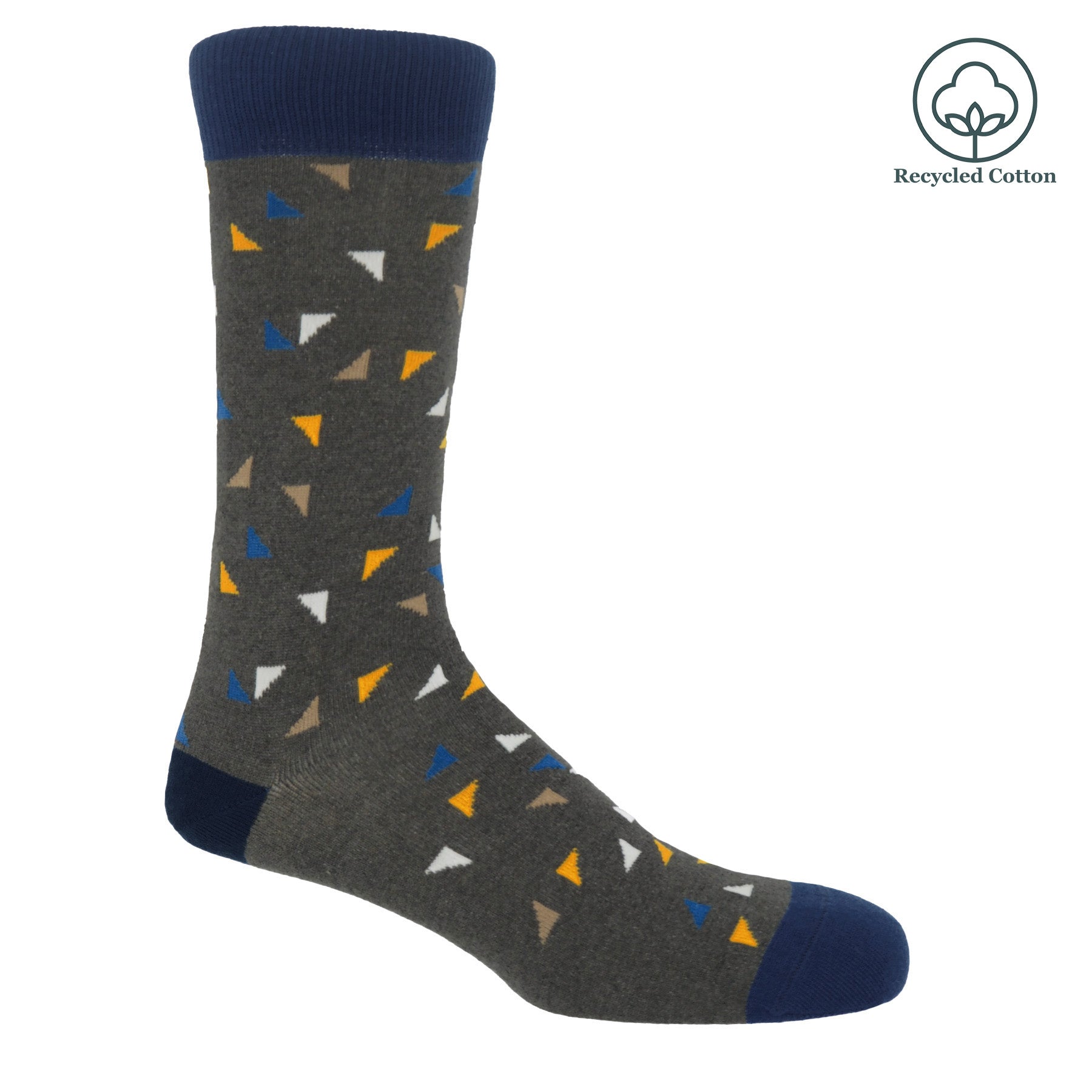 Trilateral Men's Socks - Grey by Peper Harow
