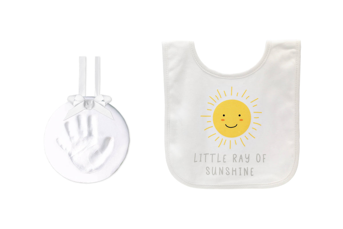 Sunshine Bib & Baby Print Keepsake Kit by RAËLIV