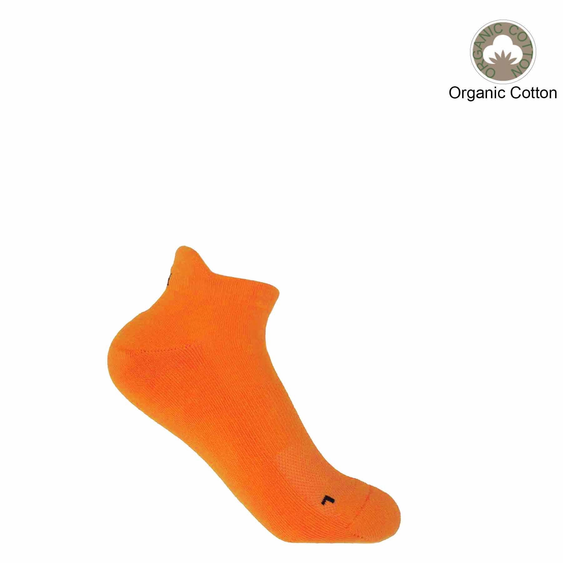 Organic Women's Trainer Sport Socks - Orange by Peper Harow