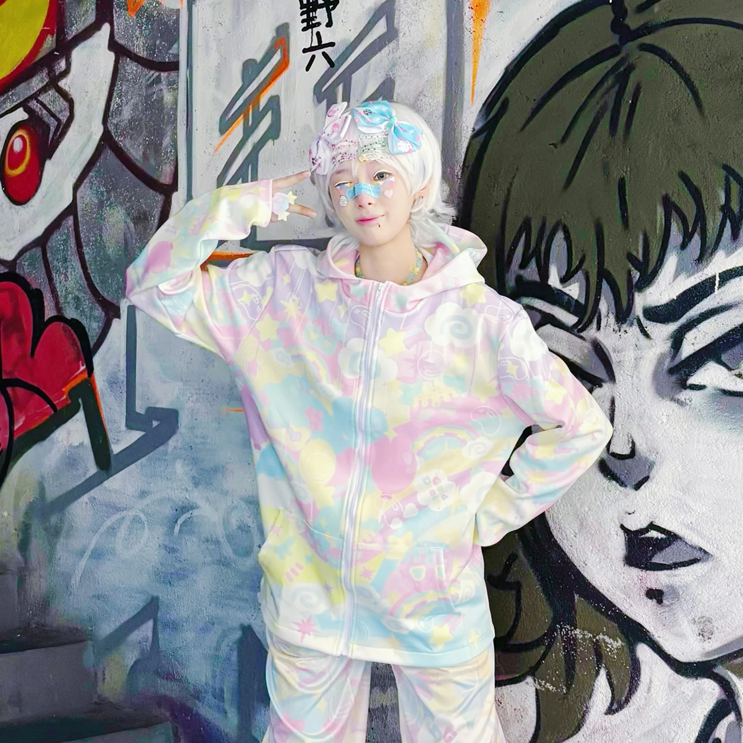 Decora Kei Pastel Jacket Set - Rainbow Universe RUX by Land Decora