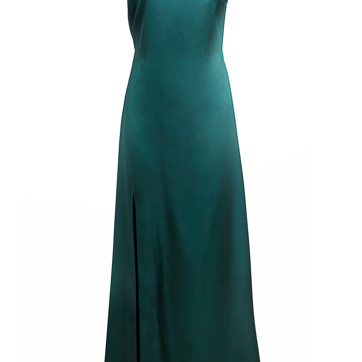 Roya Emerald Green Maxi Dress – Silk Satin Slip Gown By Sarvin by Sarvin