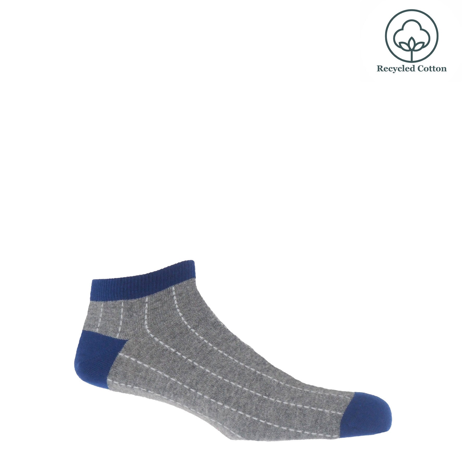 Dash Men's Trainer Socks - Grey by Peper Harow