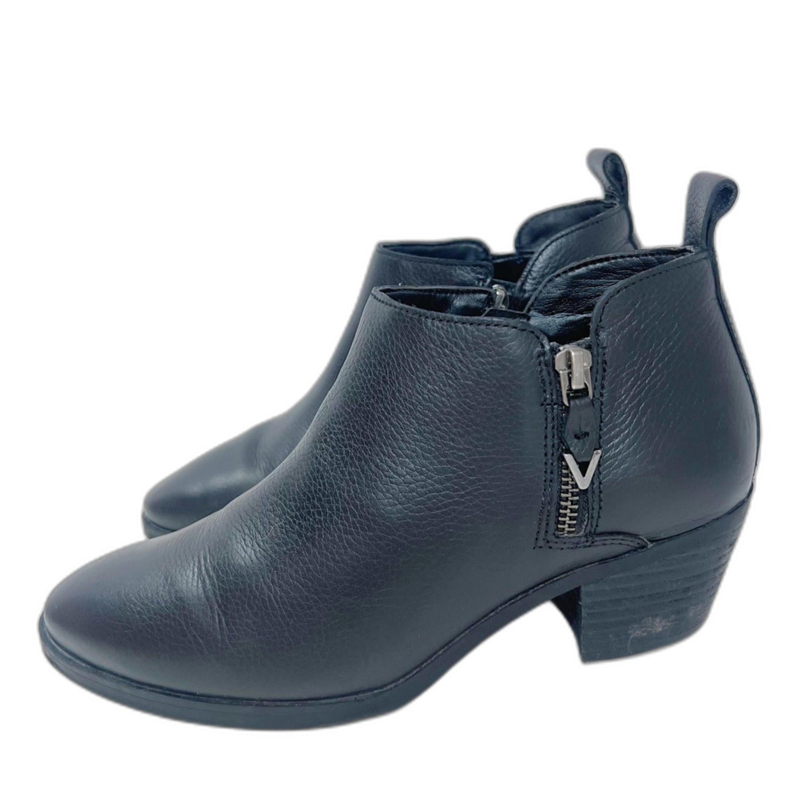 Vionic Cecily Black Leather Ankle Boot Bootie Arch Support Comfort Siz by Hot Girl Secondhand