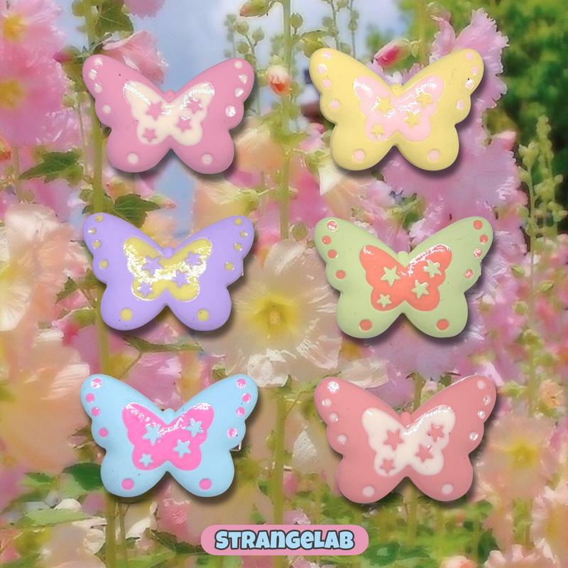 StrangeLab Butterfly Hair Clip | Colorful Dreamy Dopamine Side Clip | by Land Decora