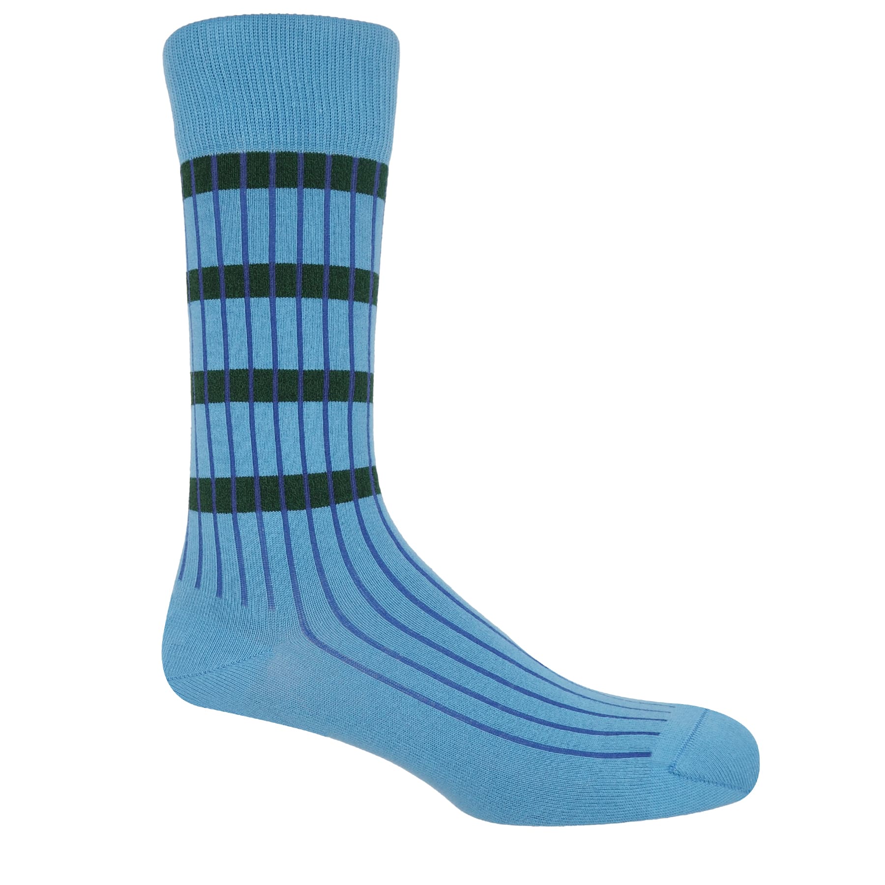 Old School Men's Socks - Blue by Peper Harow