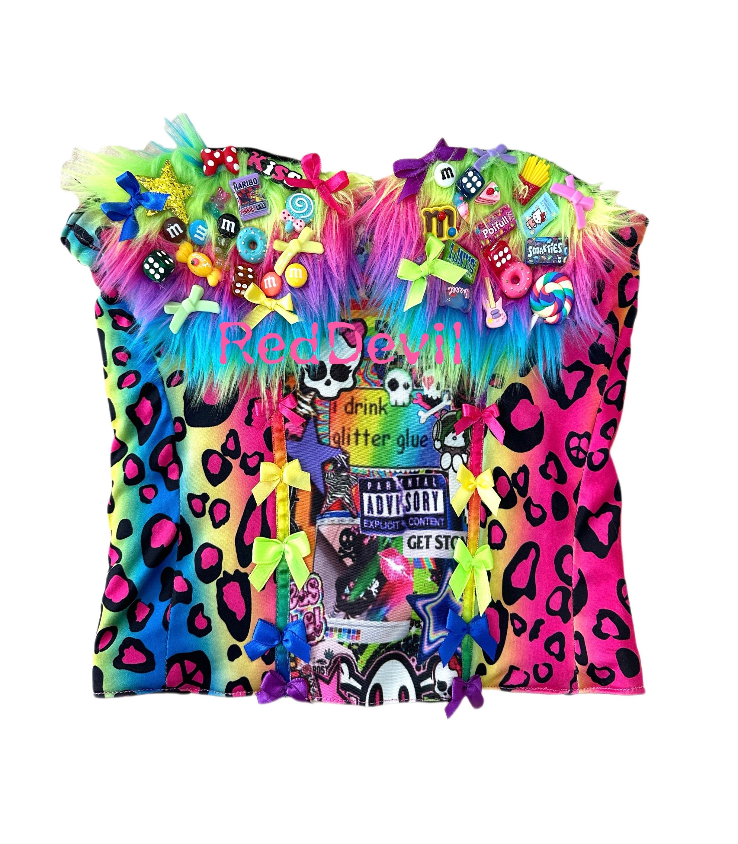 Decora Leopard Tube Top - RedDevil by Land Decora