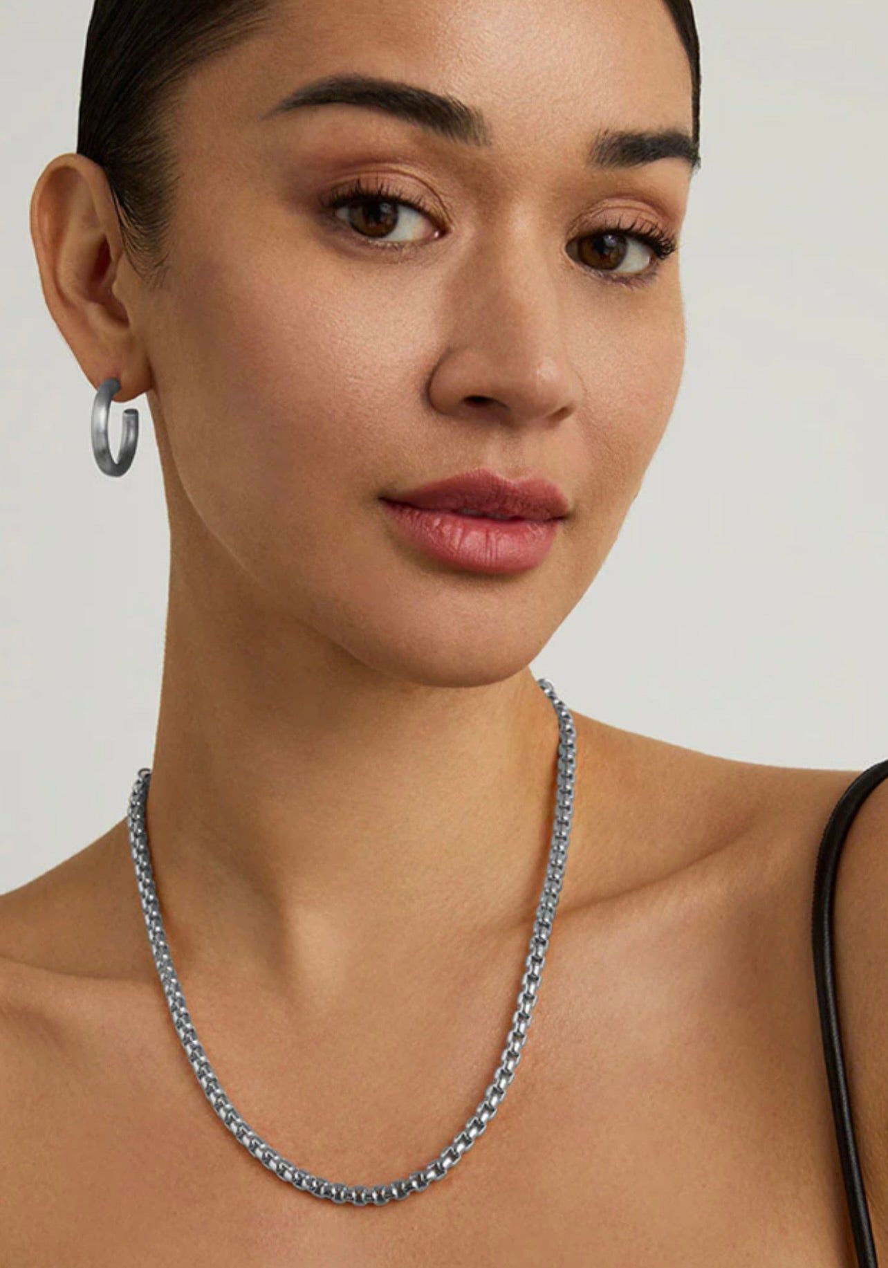 Tokyo Chain Necklace in Silver by Sierra Deene