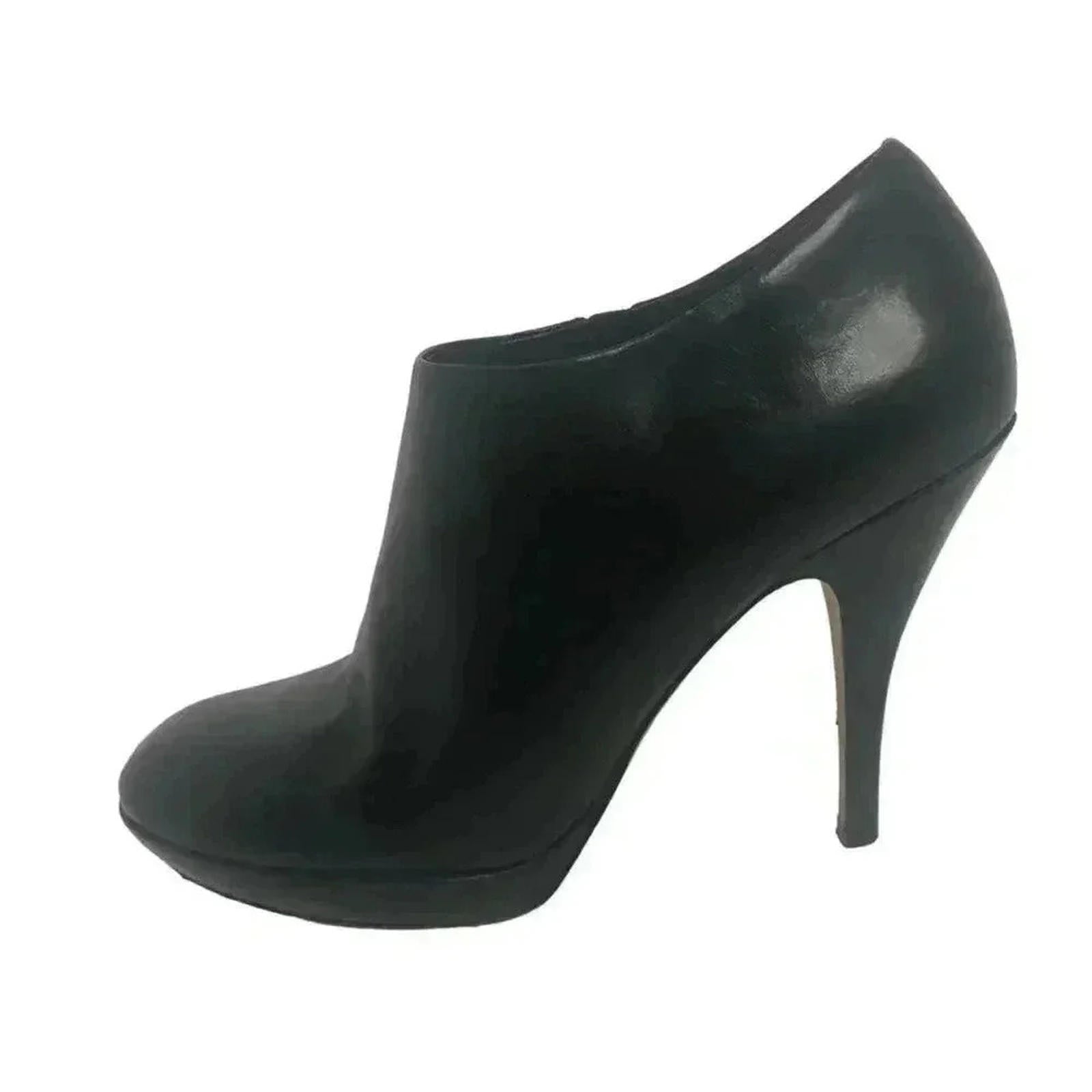 Via Spiga Stiletto Black Leather Heels Stilettos Pumps Boots Women's S by Hot Girl Secondhand