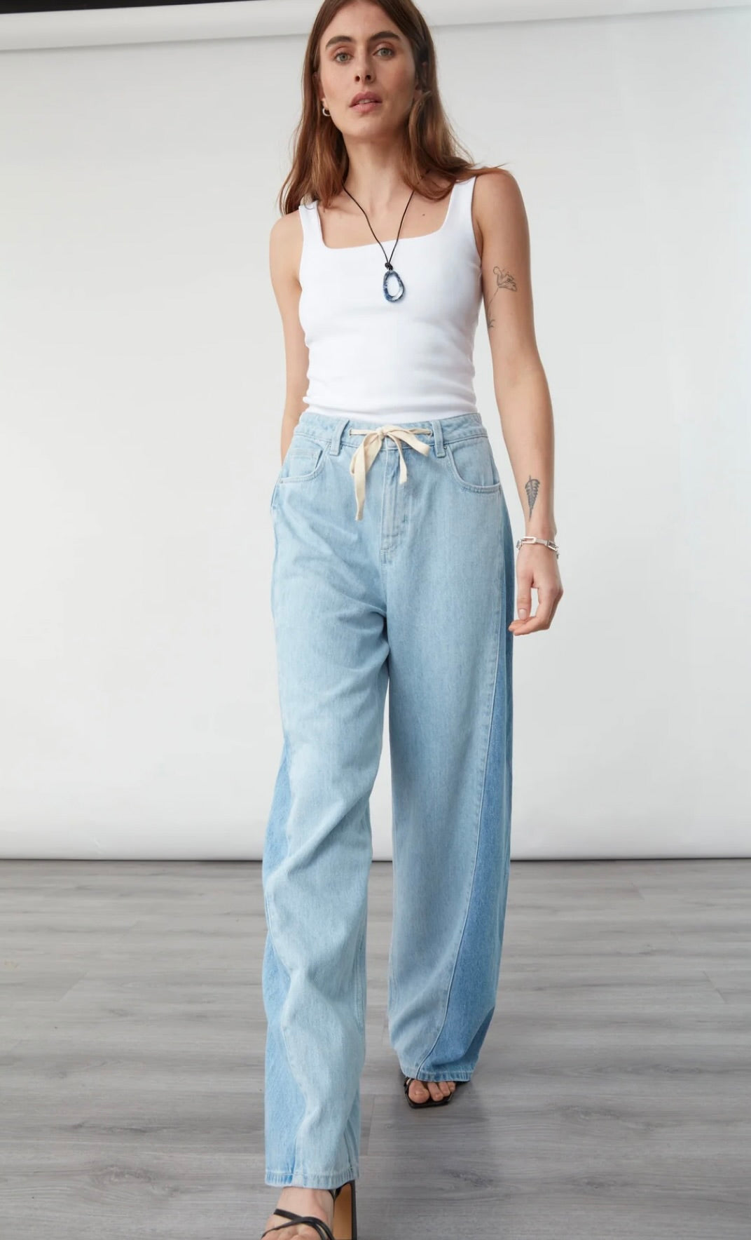seventy + mochi Blake Jean In Two Tone Frost by Sierra Deene