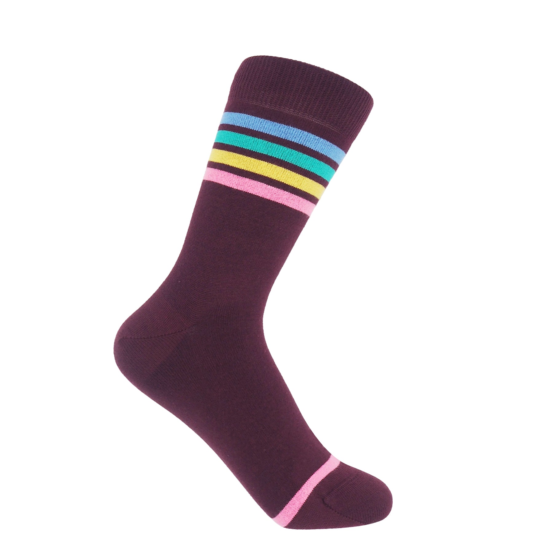 Mix Tape Women's Socks - Maroon by Peper Harow
