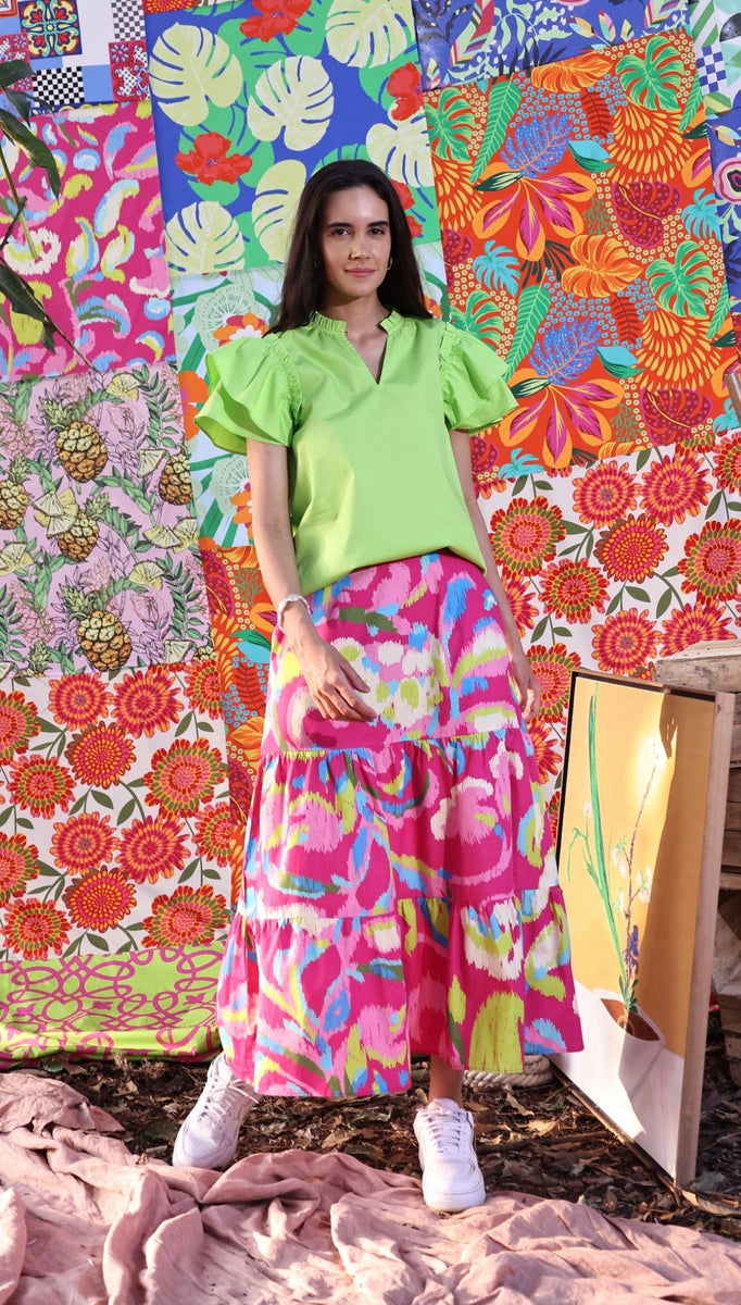 PAISLEY IKAT ADA Skirt by Maude Vivante