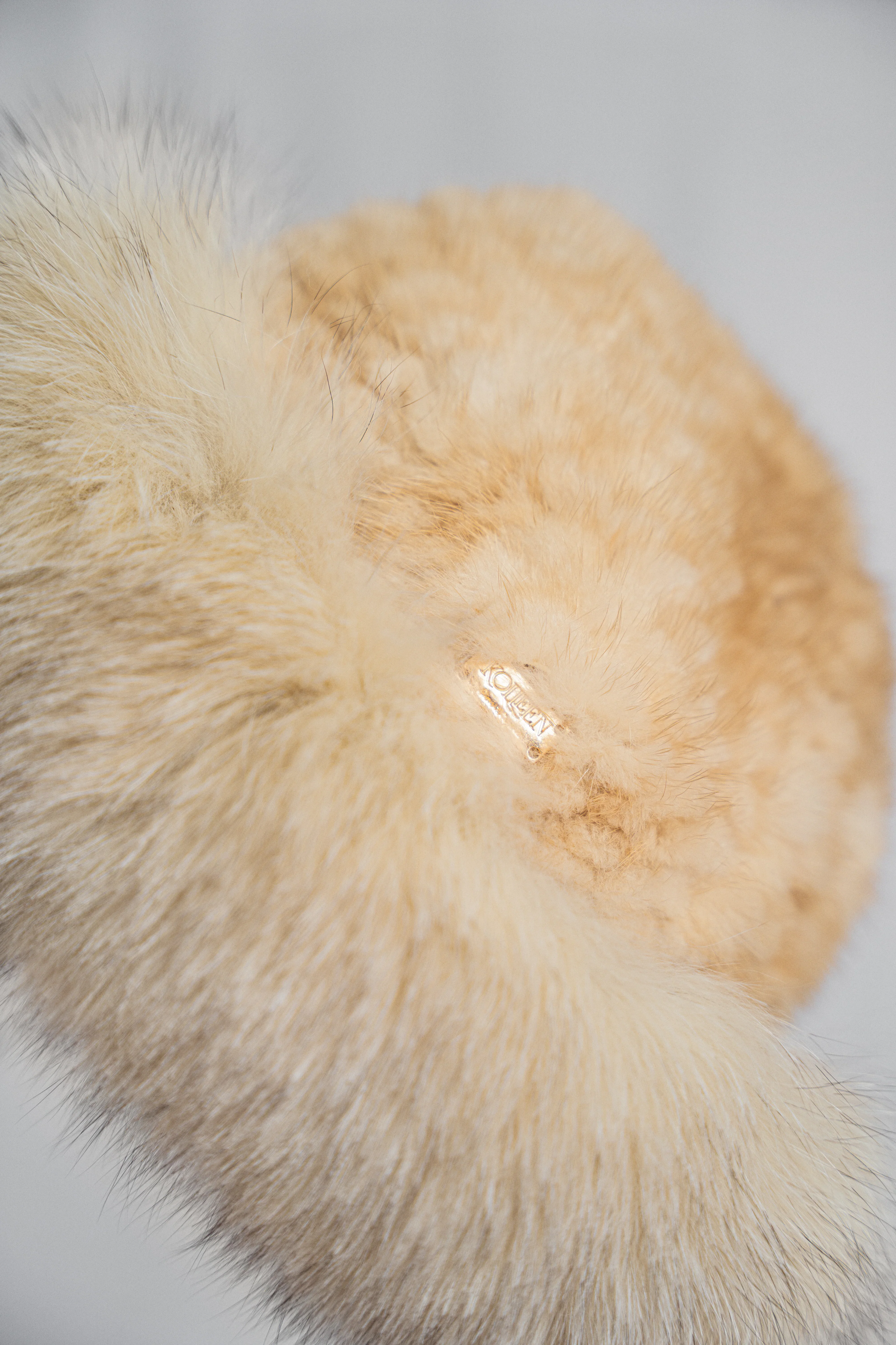 Beige Mink Fur Hat - Luxury Winter Accessory by Kolleen Boutique