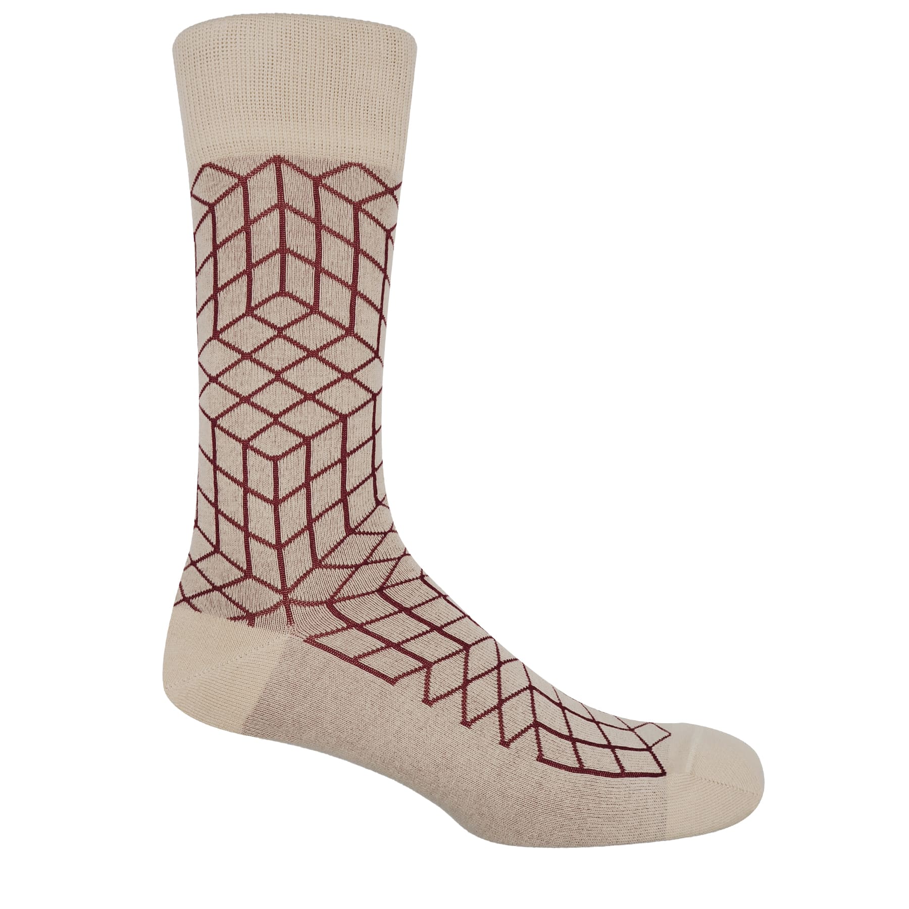 Puzzle Men's Socks - Cream by Peper Harow