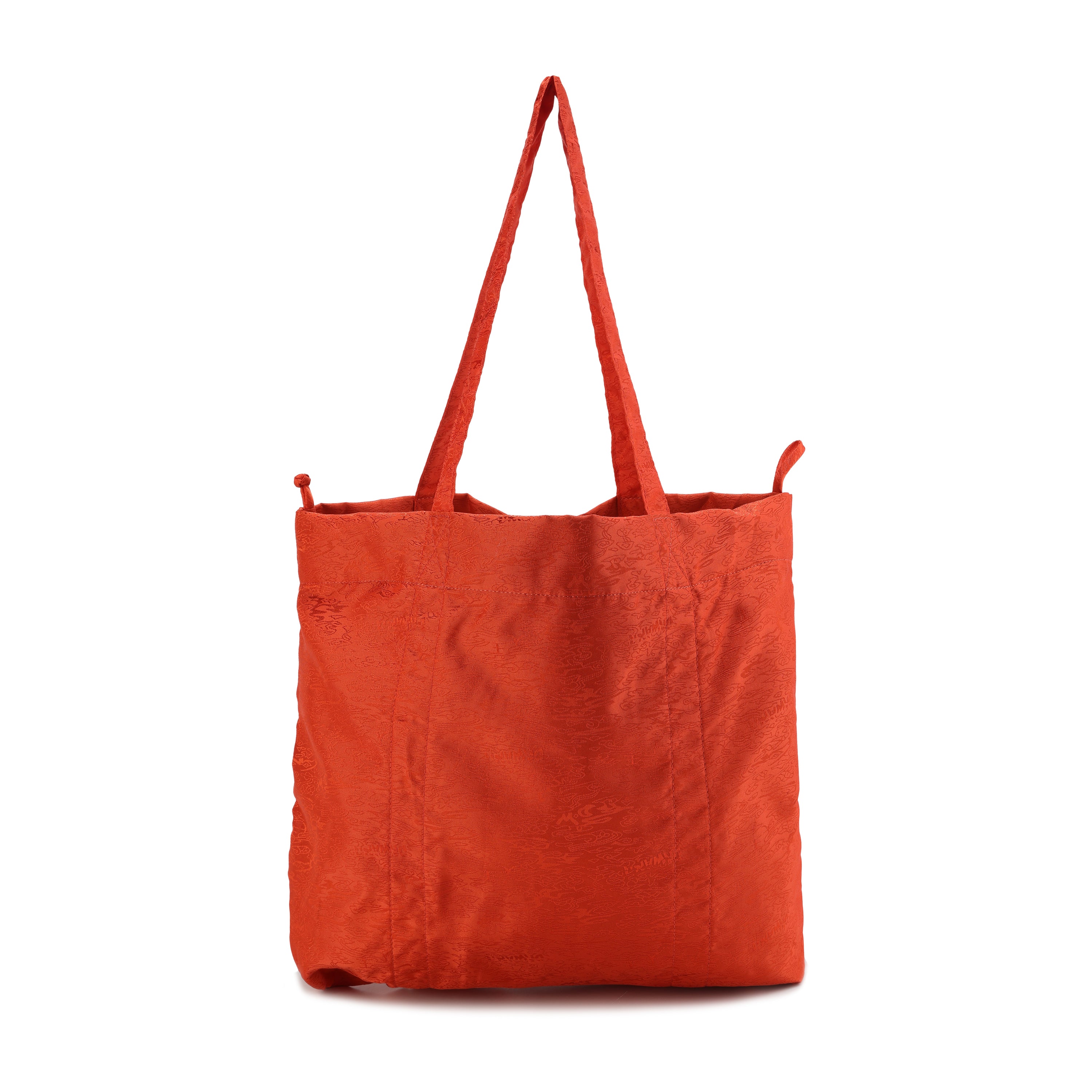 Shuang Reversible Tote Bag Red/Brown by DAWANG