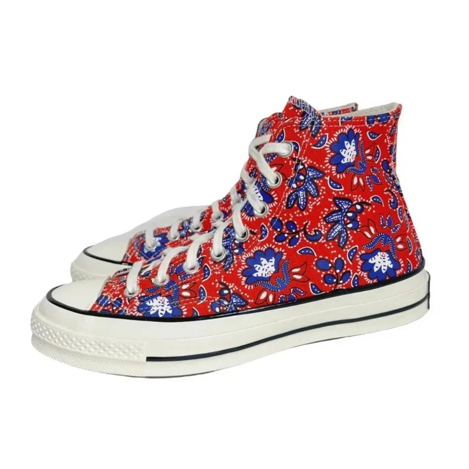 Like New Converse Chuck 70 High Rise Paisley Habanero Red Men's 7 Wome by Hot Girl Secondhand