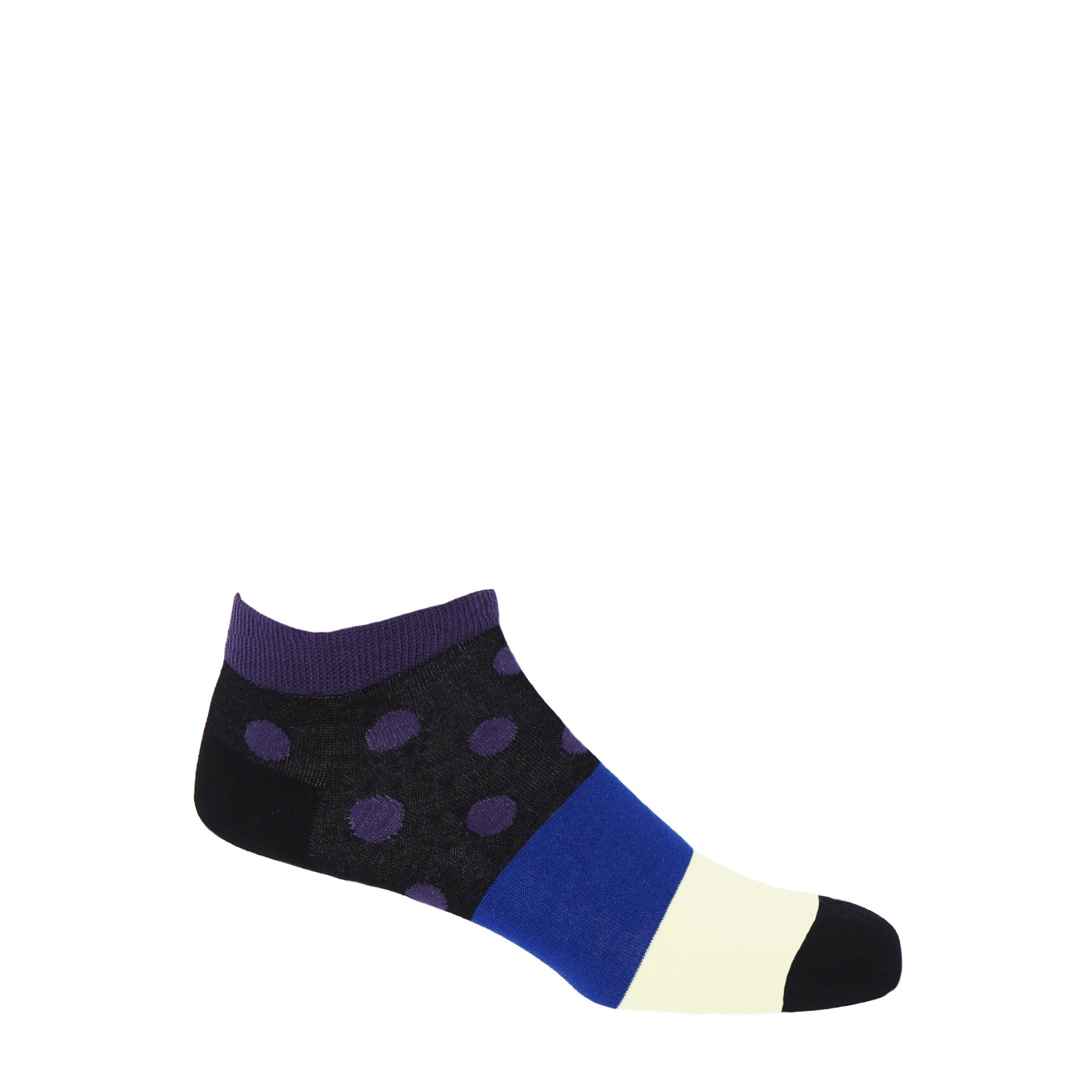 Mayfair Men's Trainer Socks - Purple by Peper Harow