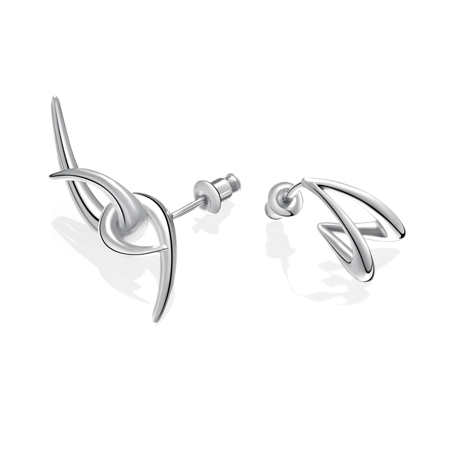 Neural Link|Wing Arc Earring - Avant-Garde Jewelry by Outsider Artist