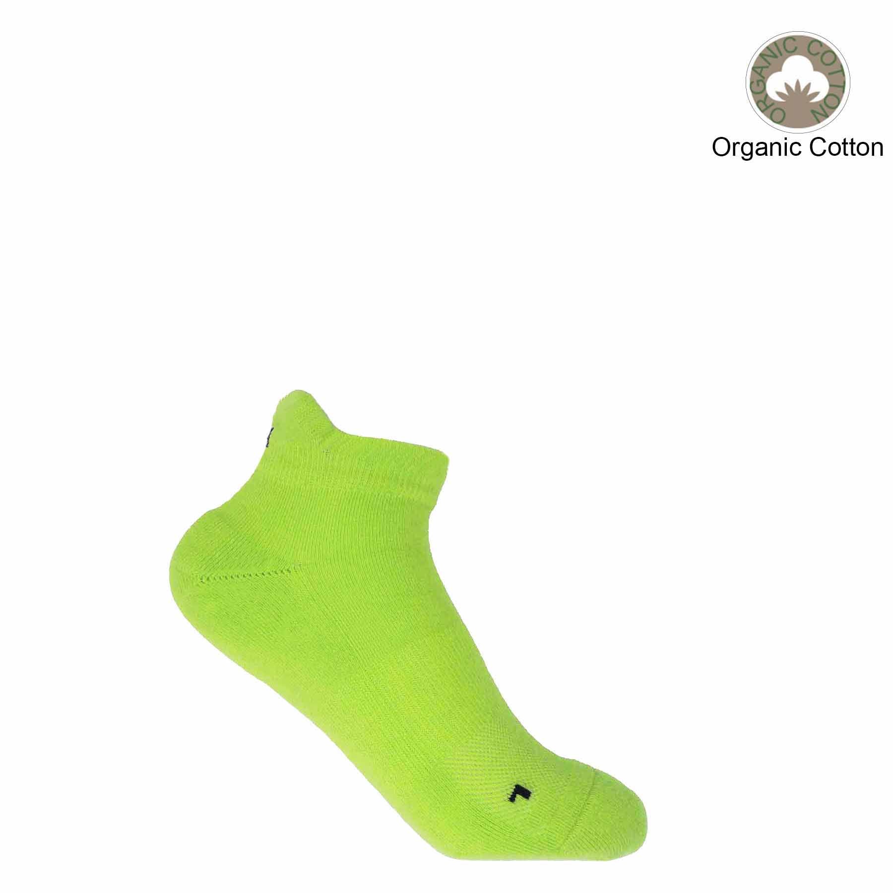 Organic Women's Trainer Sport Socks - Neon by Peper Harow