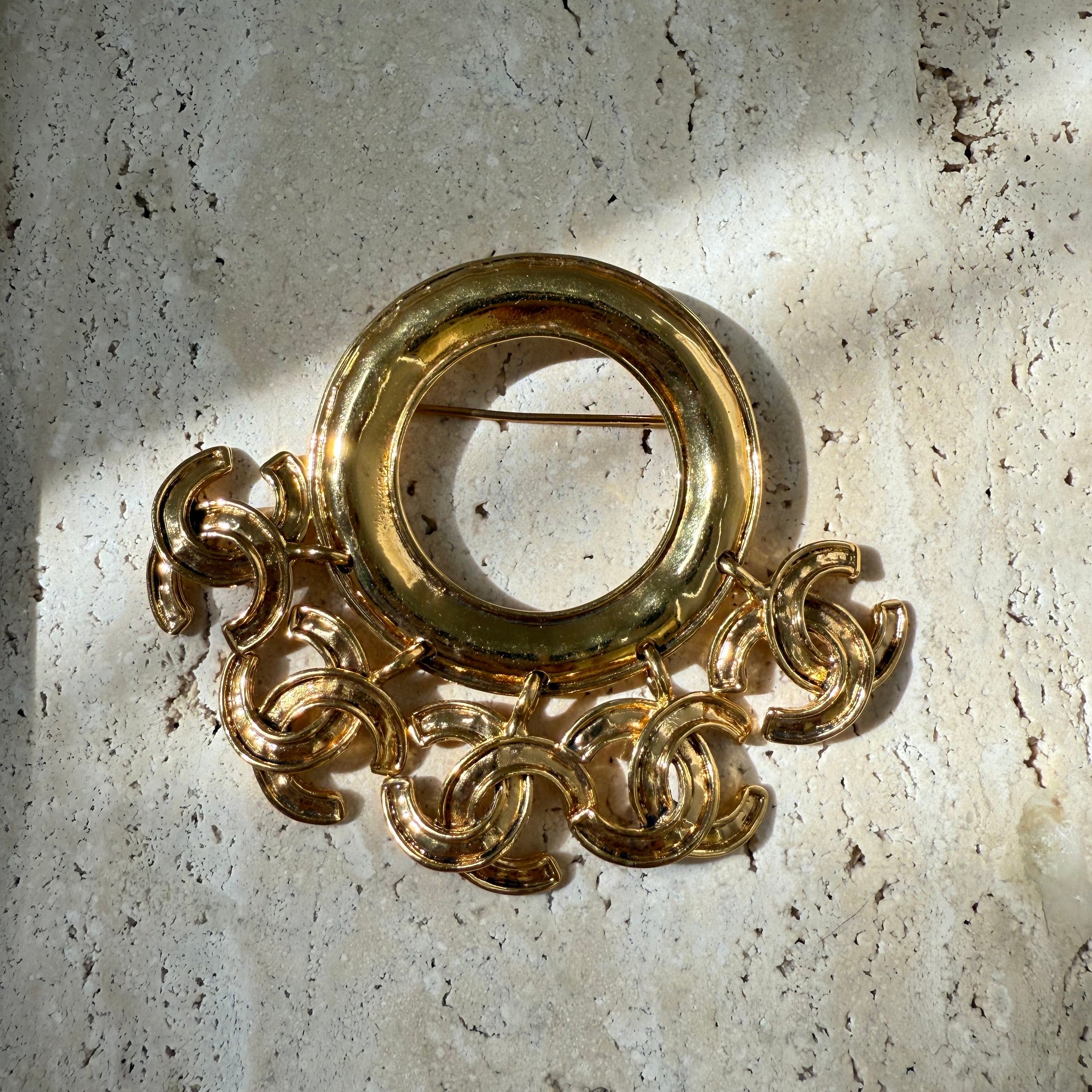Chanel Vintage CC Charm Brooch by The Vintage New Yorker
