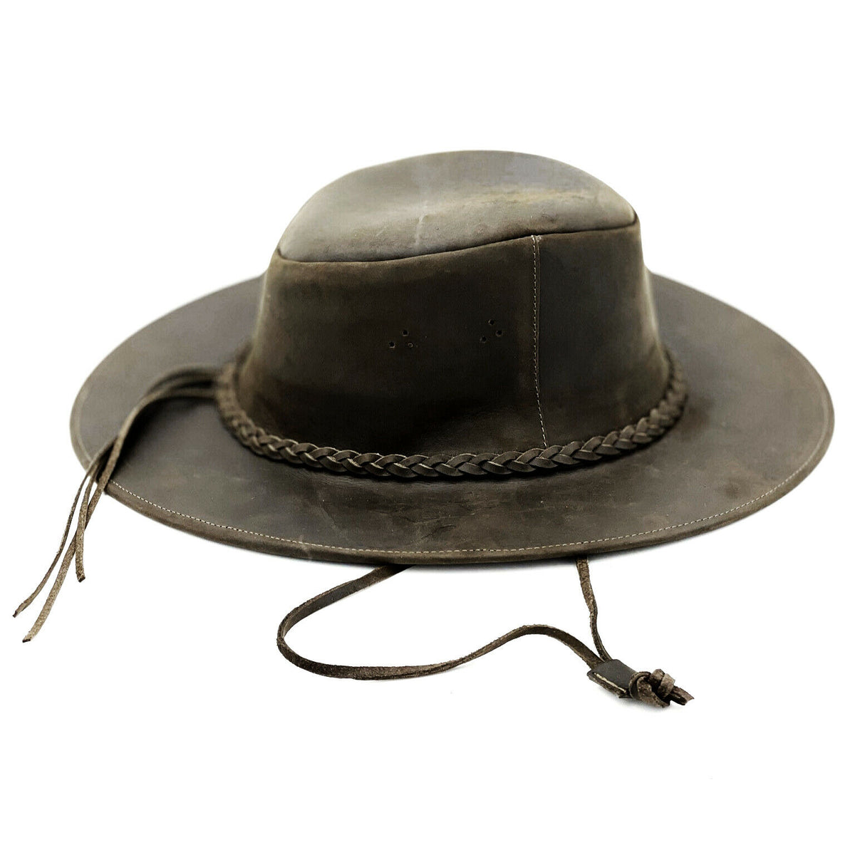 Handmade Genuine Leather Western Cowboy Hat - Clint Eastwood style - n