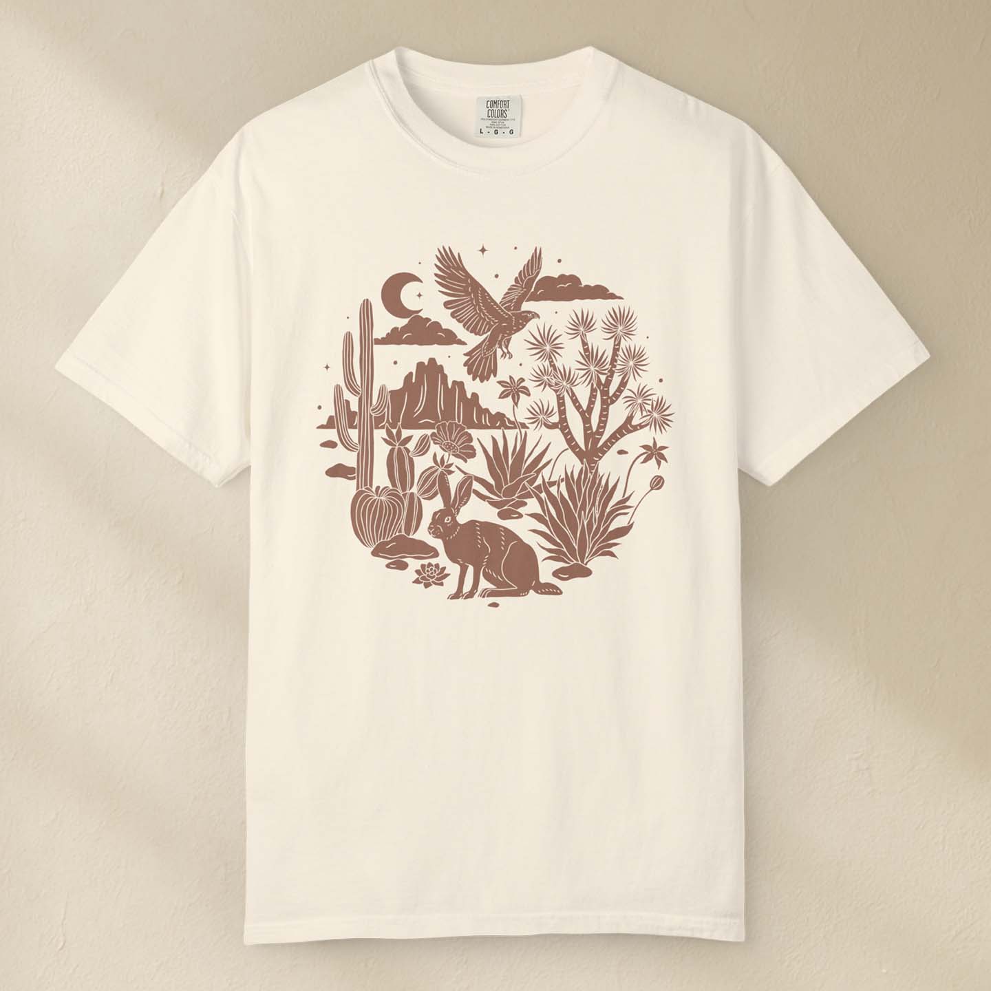 Desert Wildlife Boho T-Shirt by DILLO Outfitters