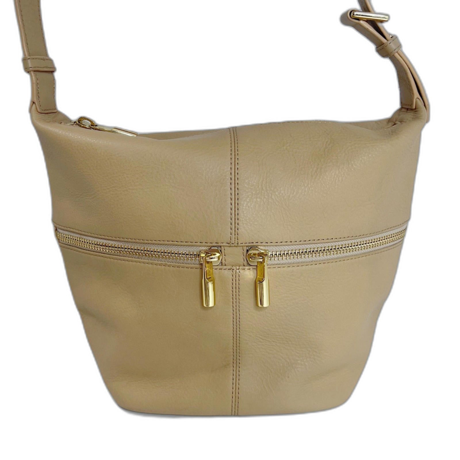 Elizabeth and James Tan Leather Hobo Bag Shoulder Bag Purse Quiet Luxu by Hot Girl Secondhand