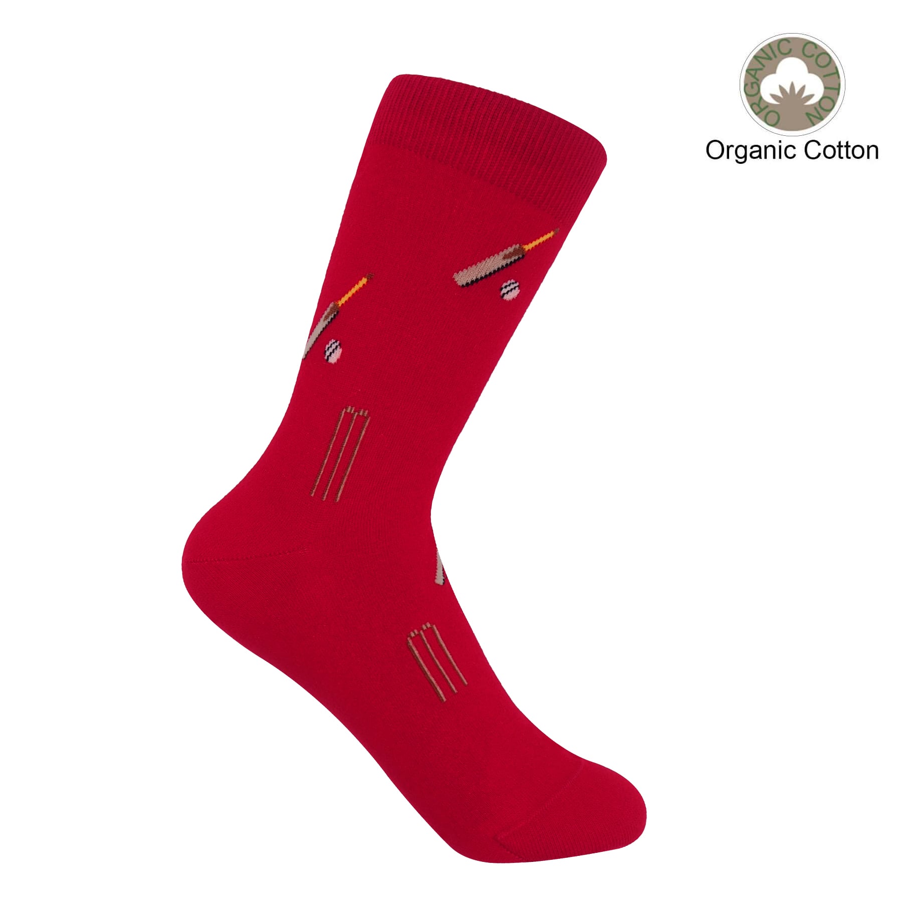 Cricket Women's Socks - Red by Peper Harow