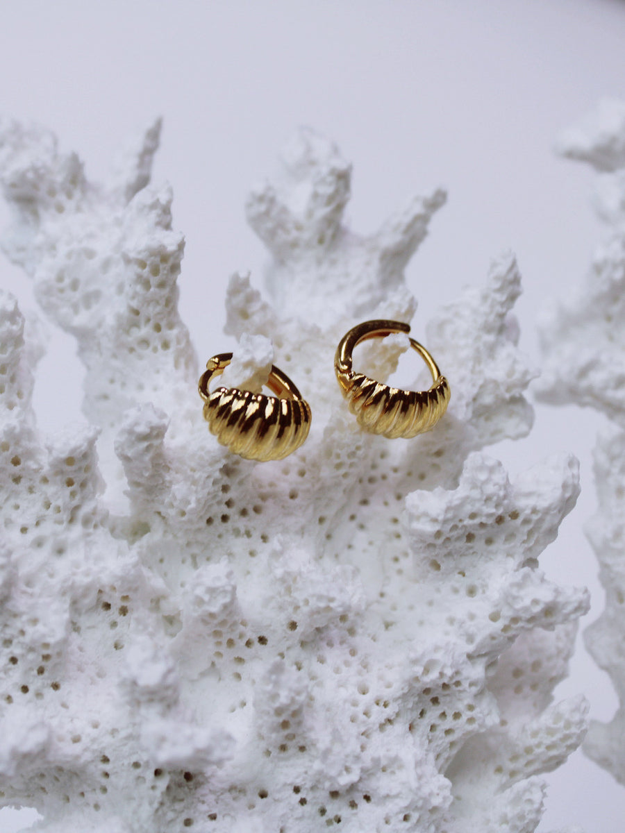 DAINTY CROISSANT HOOPS - FINAL SALE by RAËLIV