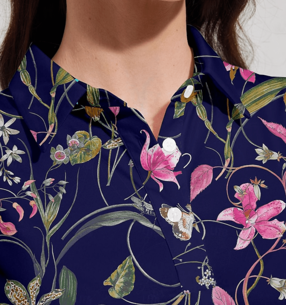 Wild Flower Sleeveless Polo by Putter Girl