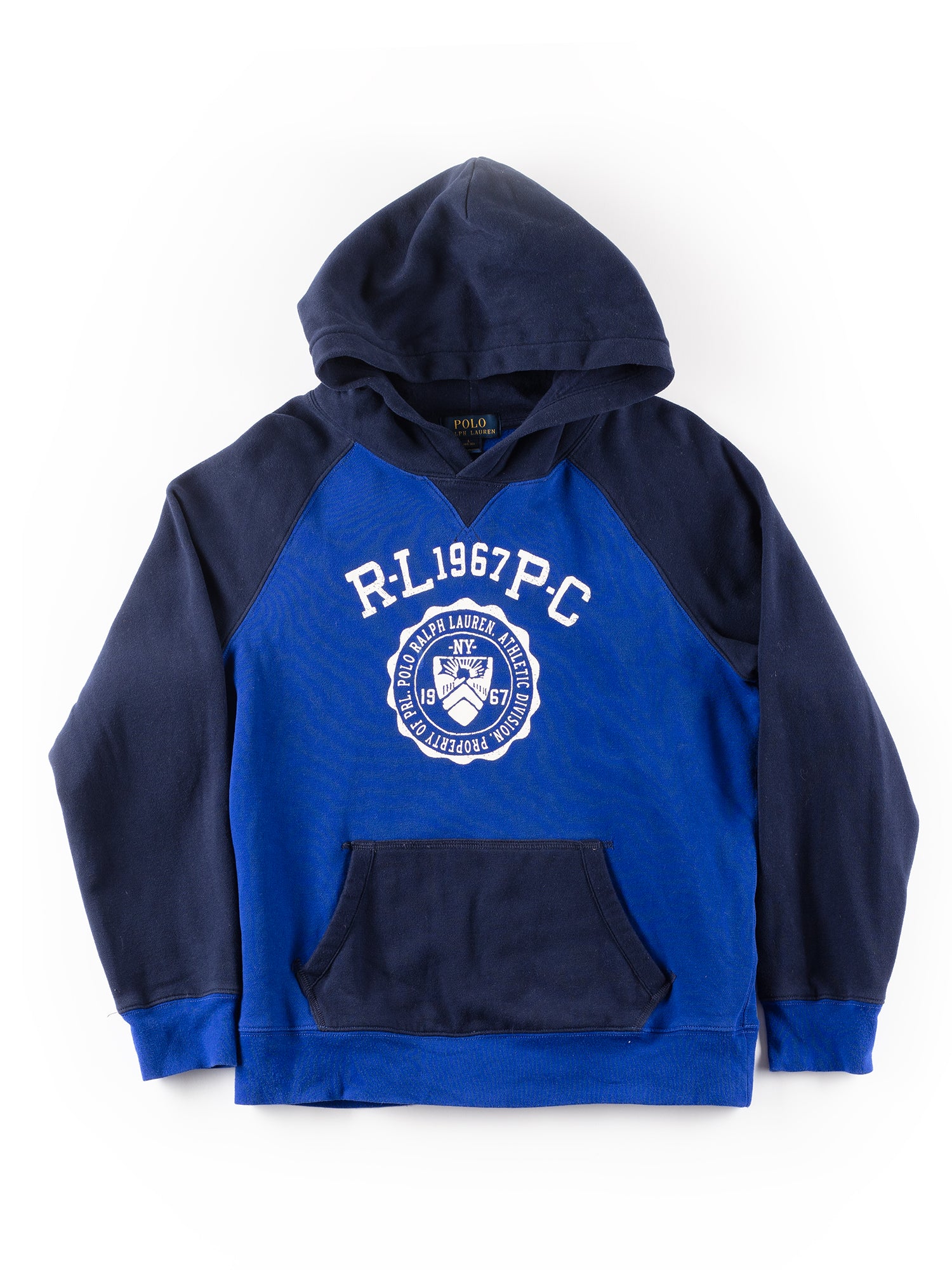 Vintage 00's Men Ralph Lauren Hoodie in Blue by Northern Grip