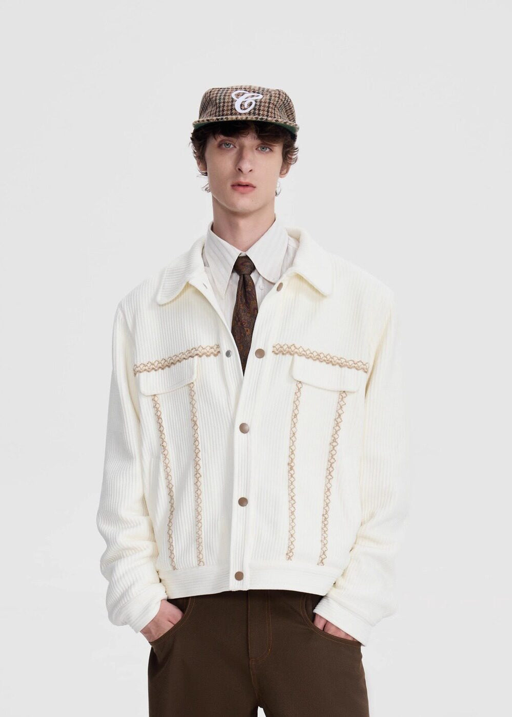 Script-X Patch Color Block Jacket by OFFCULTURE