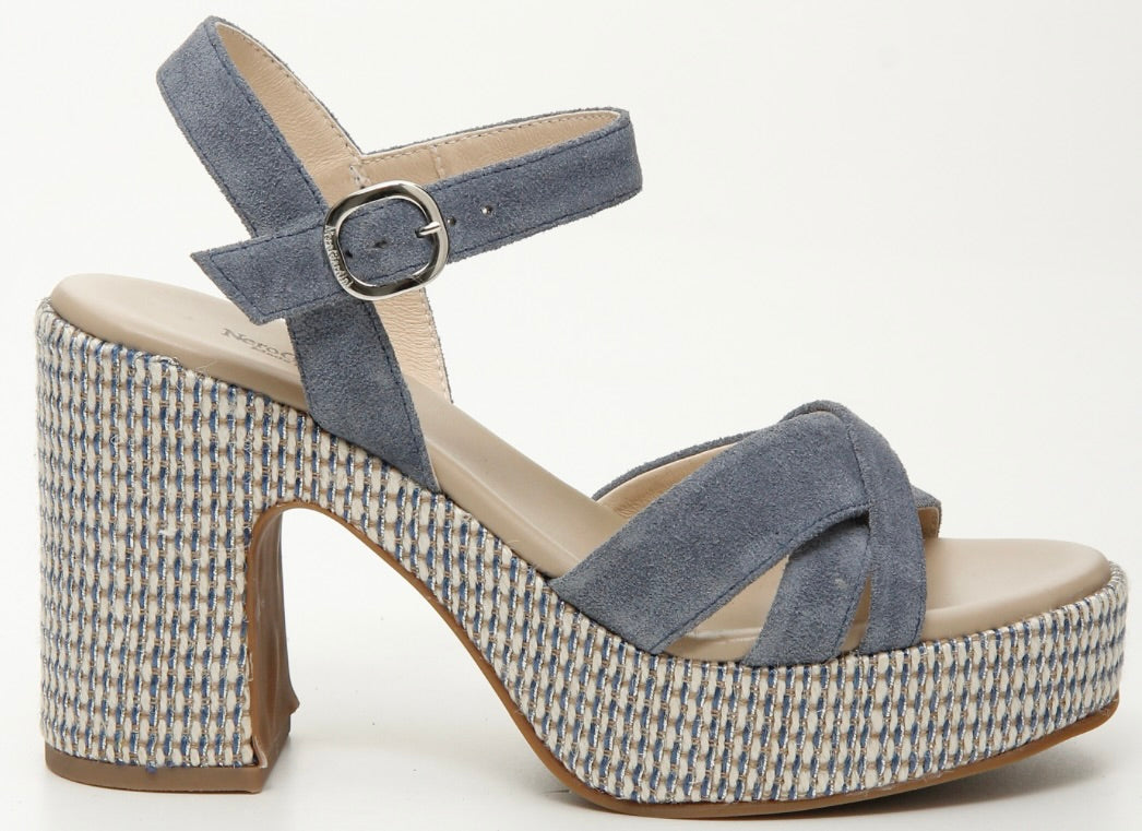 NeroGiardini Ankle Strap Platform Sandal by Sierra Deene