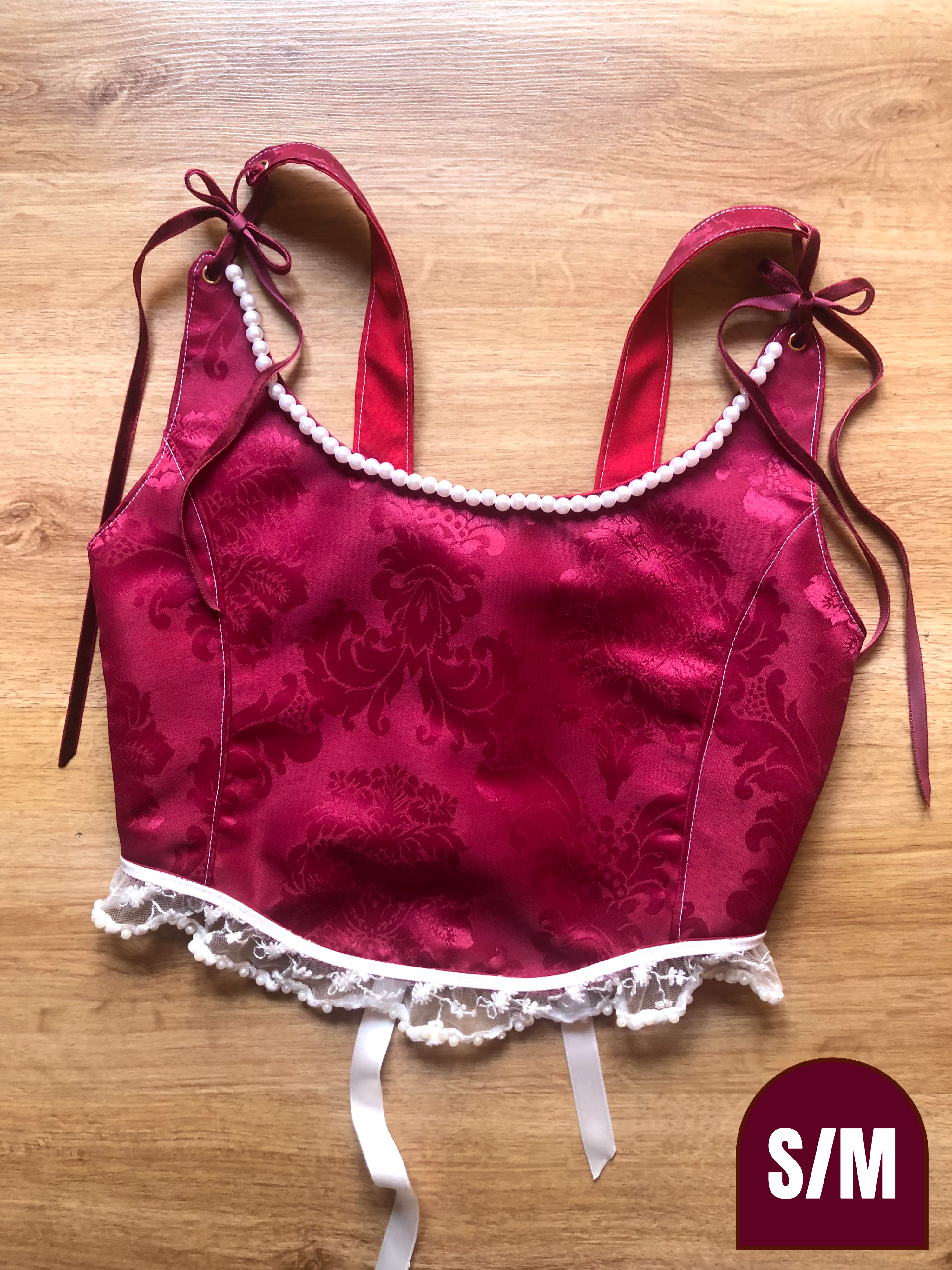 Baroque & Pearls Soft Corset  (Older design) by Emjota Studio