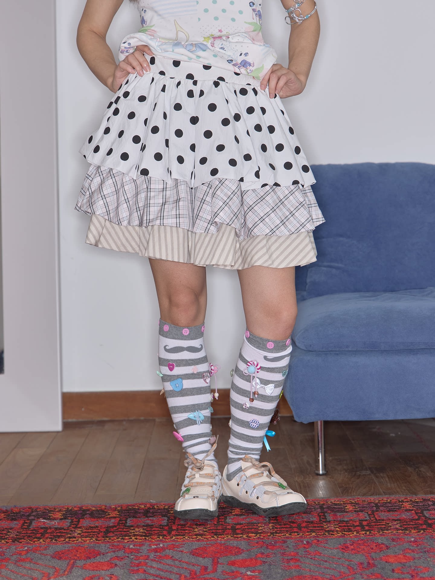 Kawaii Layered Bubble Skirt - Have A Meal by Land Decora