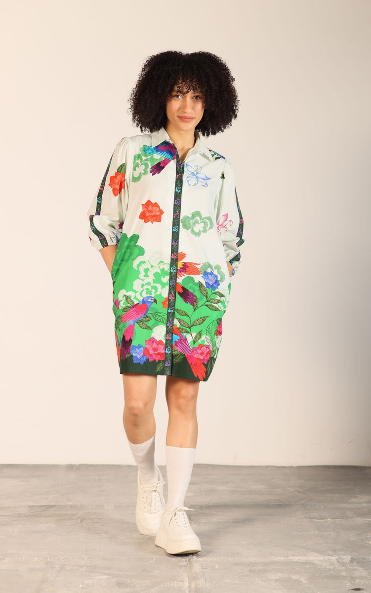 FOREST FLUTTER AVA DRESS by Maude Vivante