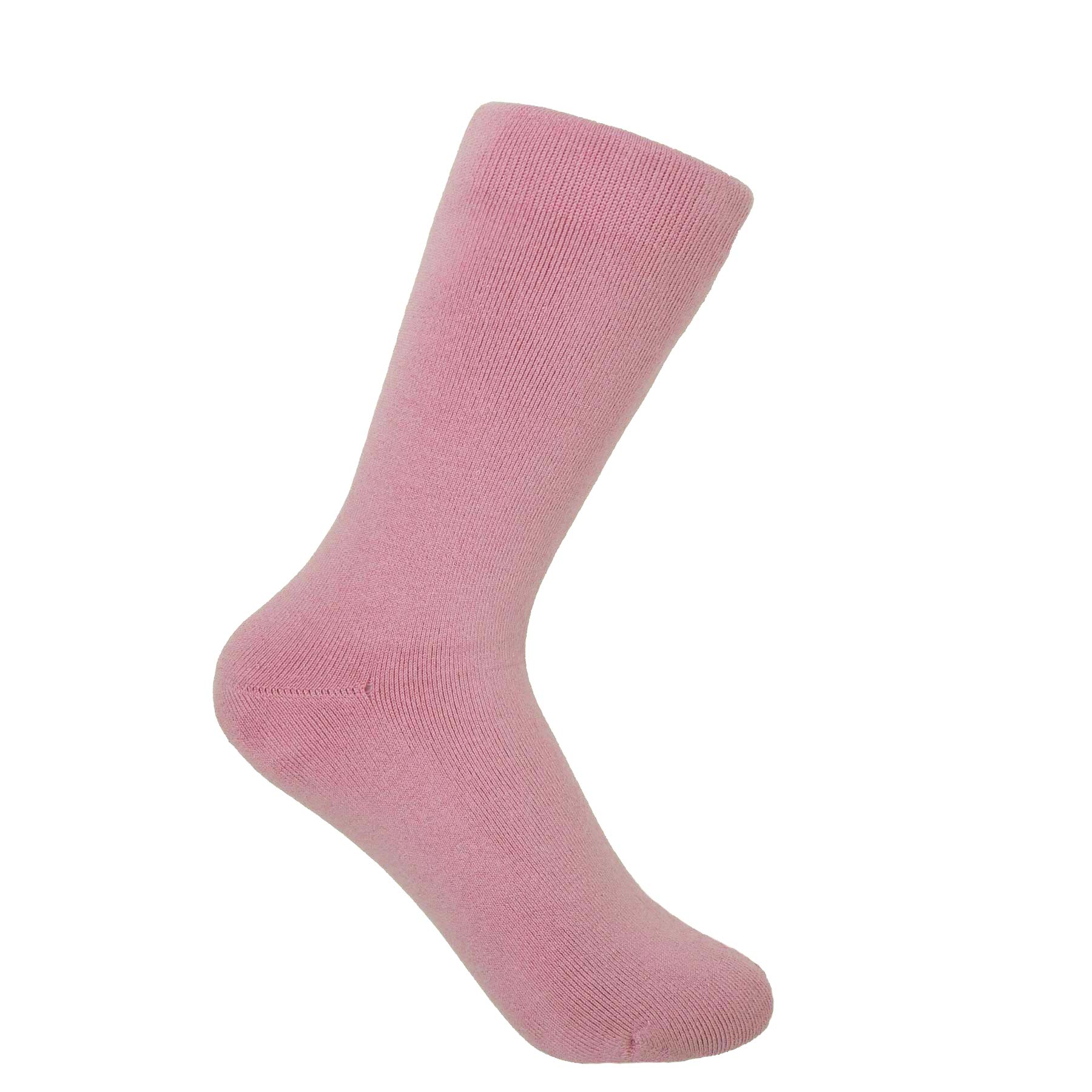 Plain Women's Bed Socks - Pink by Peper Harow