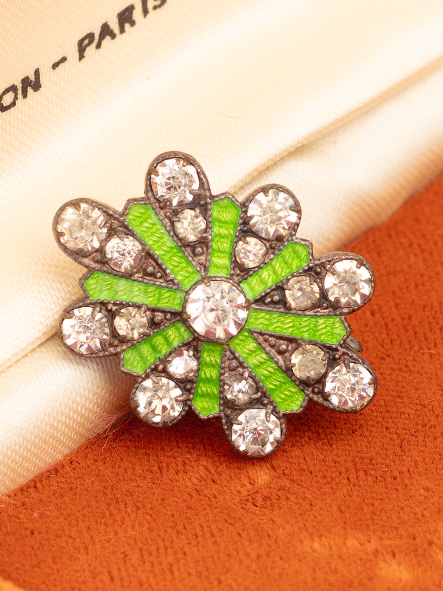 Vintage 30s Art Deco Geometric Starburst Brooch by Northern Grip