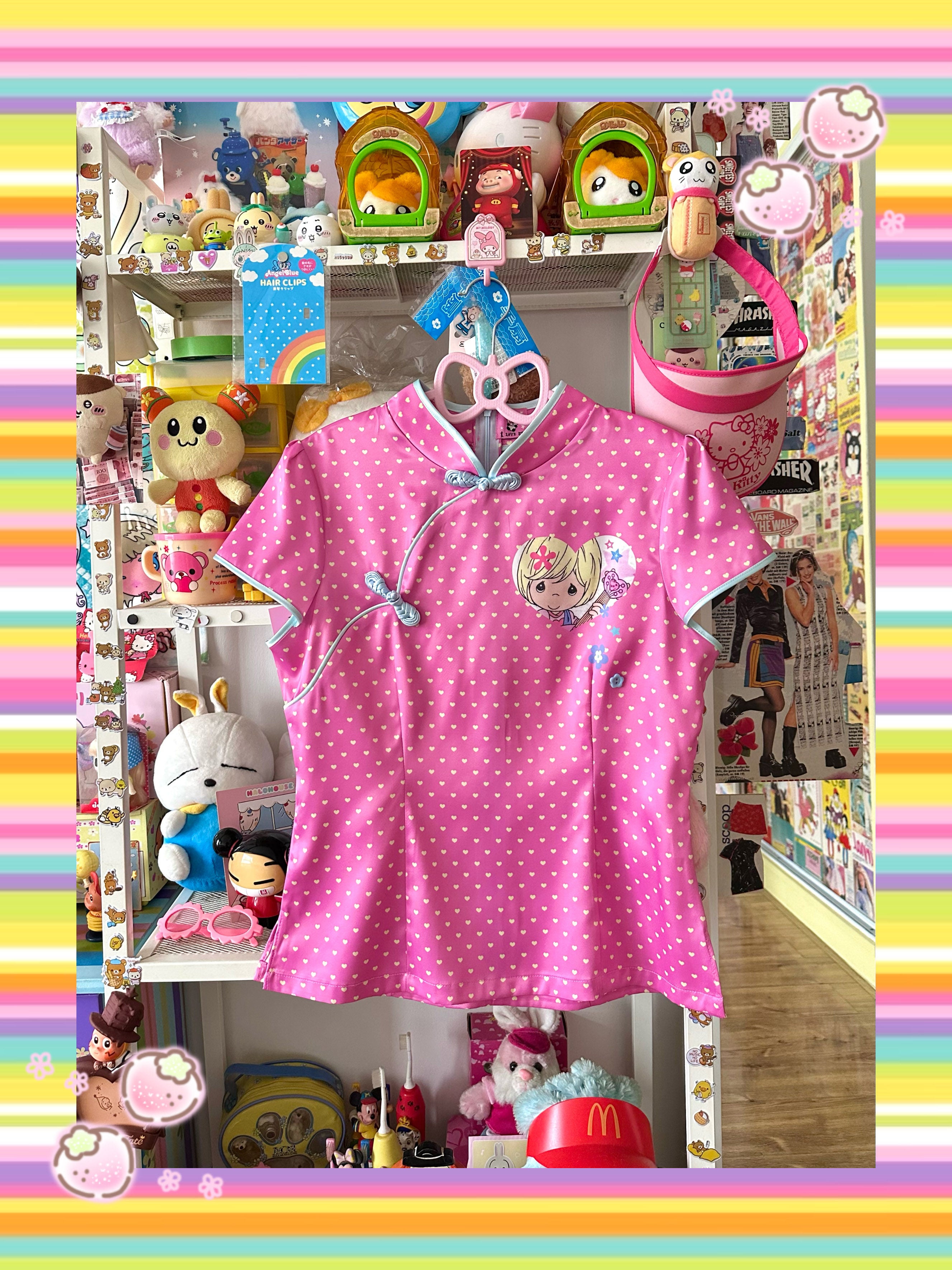 Y2K Pink Qipao Style Top - Bodytalk by Land Decora