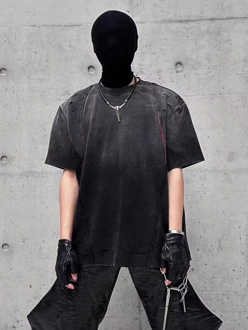Off/Sc Distressed Scratched Summer Tee by OFFCULTURE