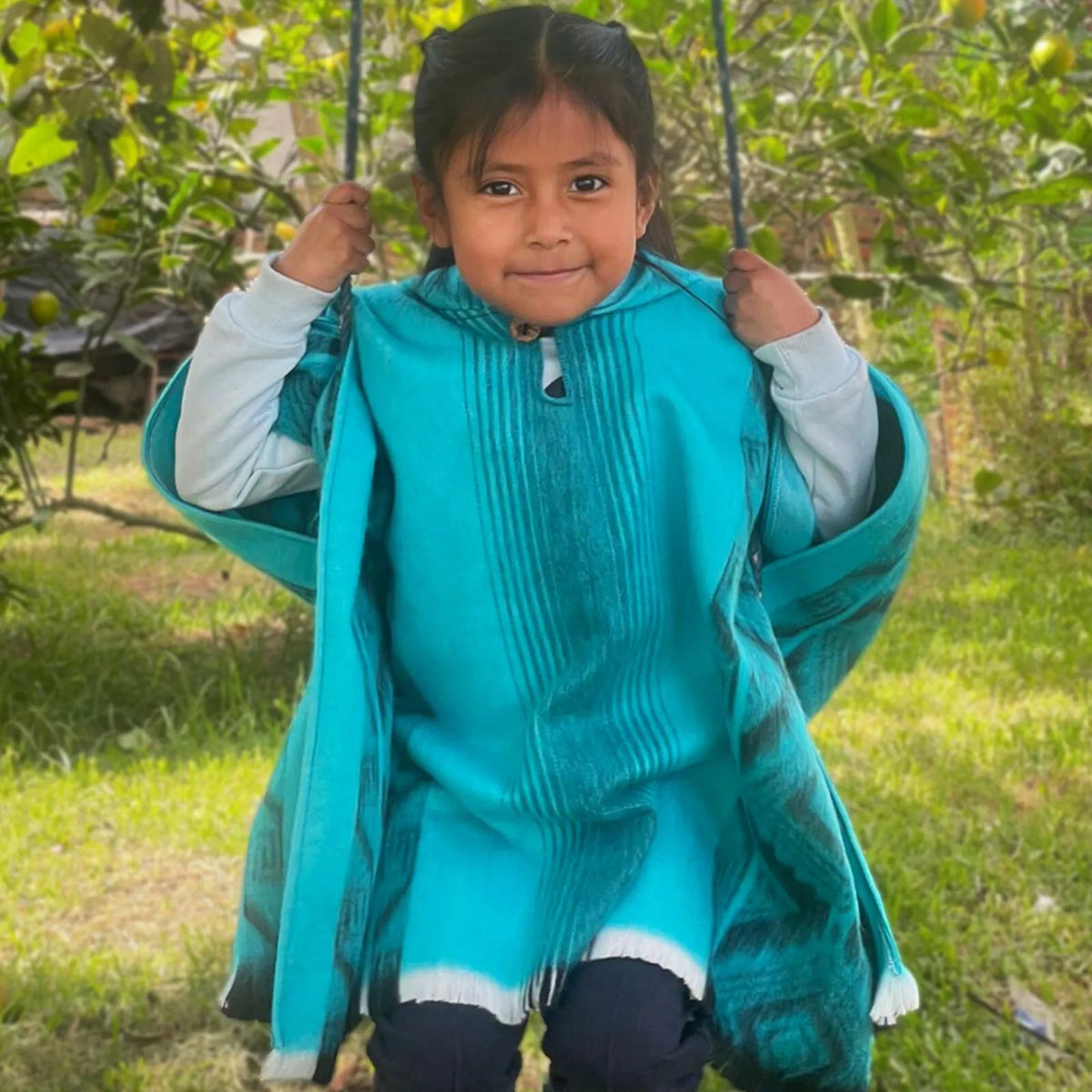 Cuyabeno Alpaca Wool Kids Poncho - Cozy & Soft by ECUALAMA