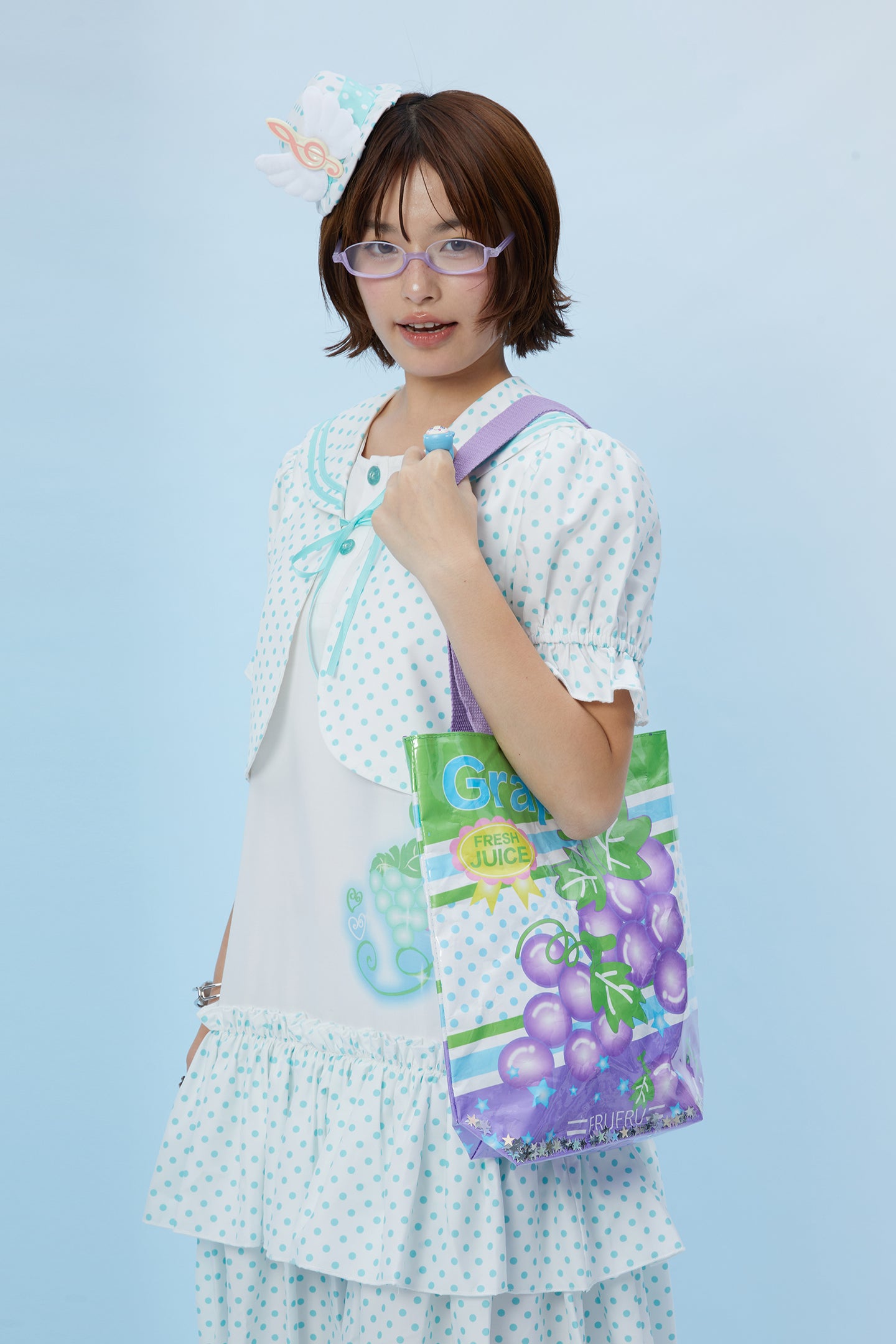 Kawaii Polka Dot Sailor Dress – Layered Look – FruFru by Land Decora