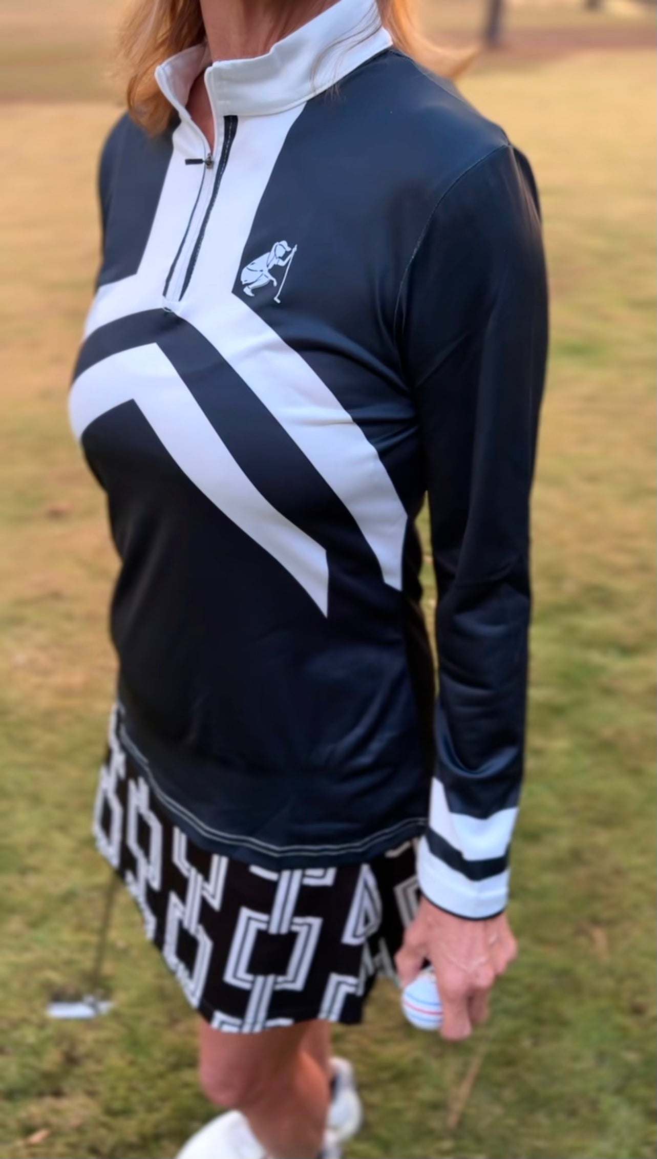 Links Long Sleeve Polo by Putter Girl