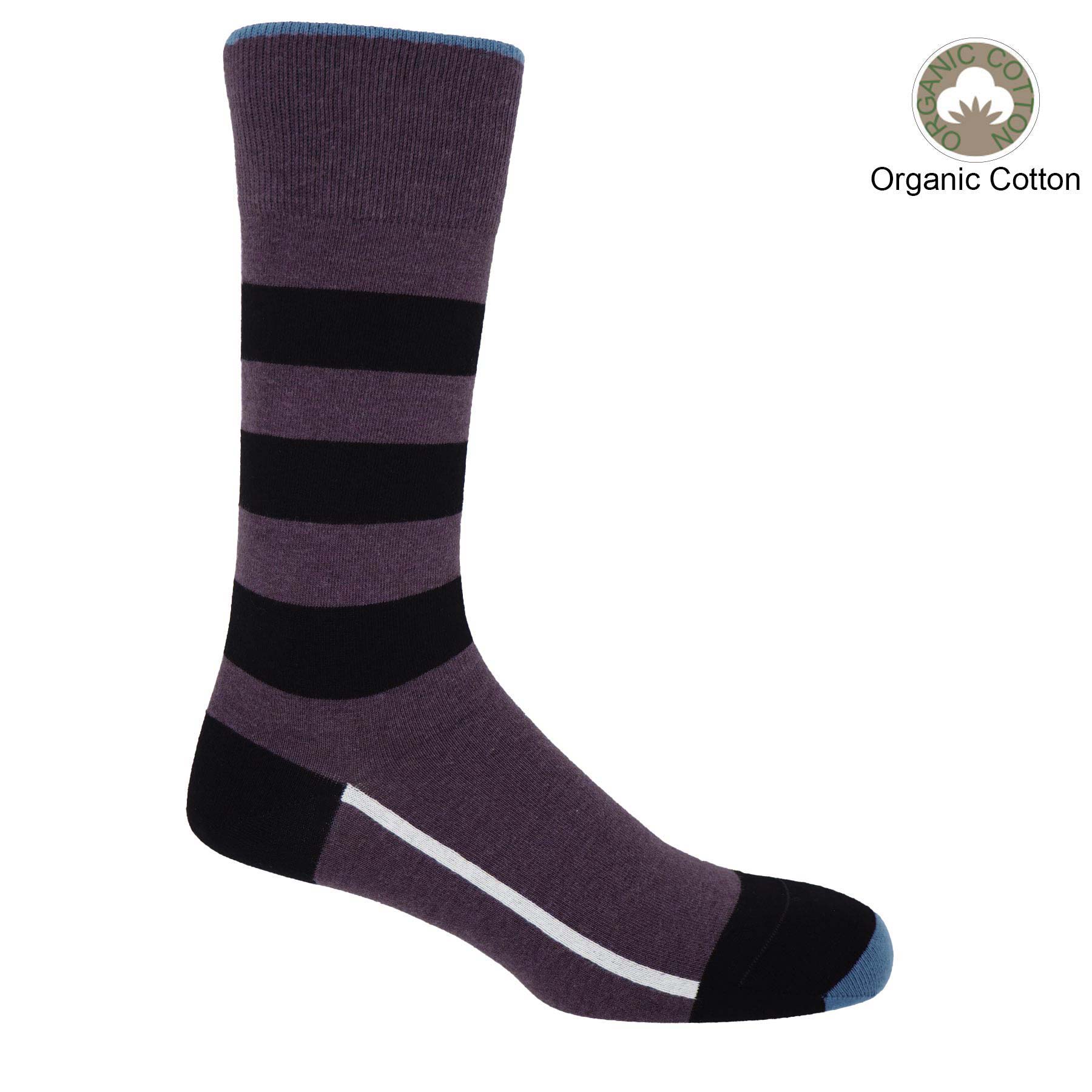 Equilibrium Organic Men's Socks - Purple by Peper Harow