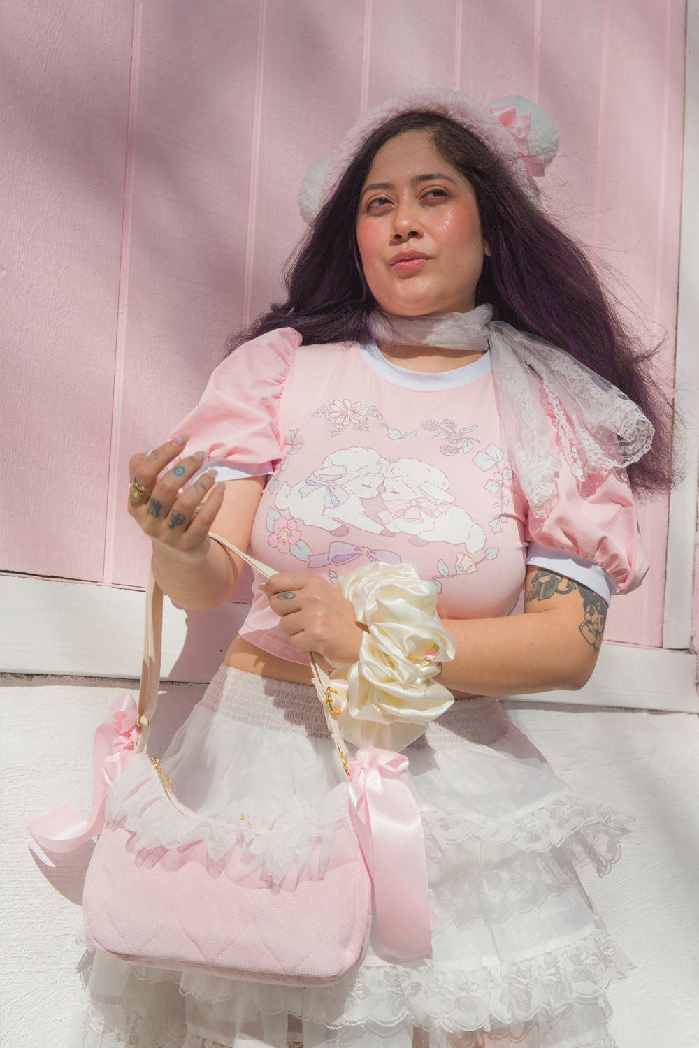 Darling Lambs Baby Tee by Miss Candyholic