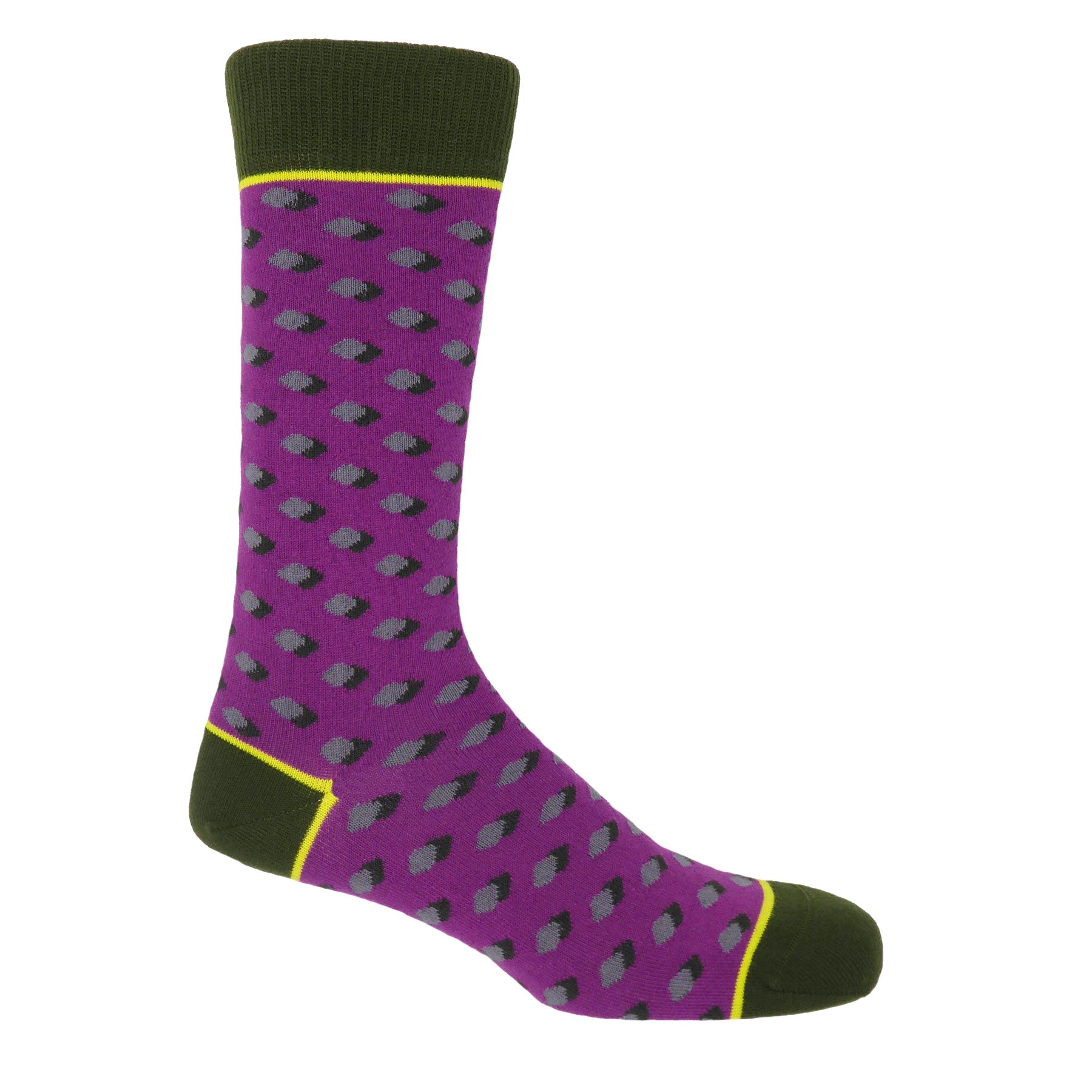 Disruption Men's Socks - Violet by Peper Harow